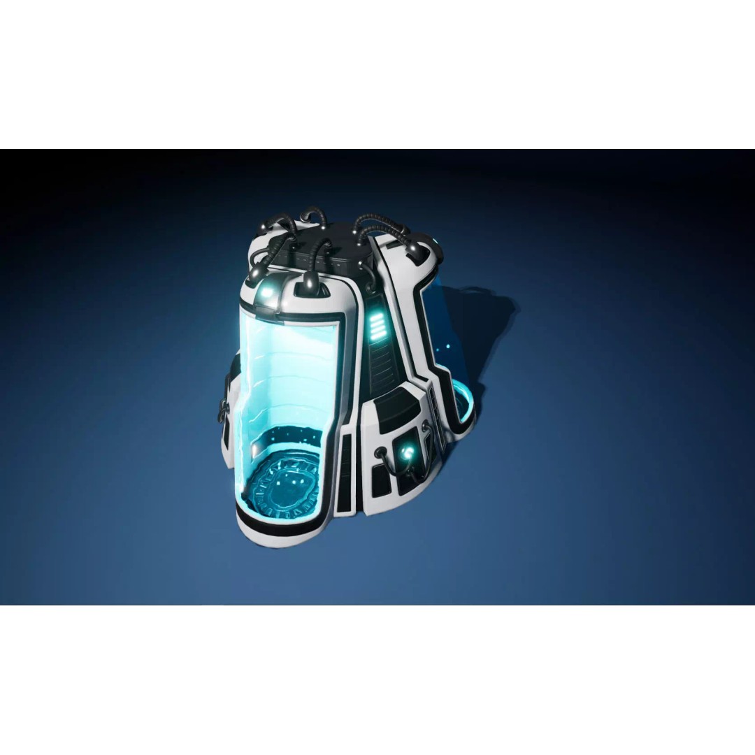Sci-Fi Cryo Chamber 3D Model – Low Poly Game Asset, FBX, PBR - View 2