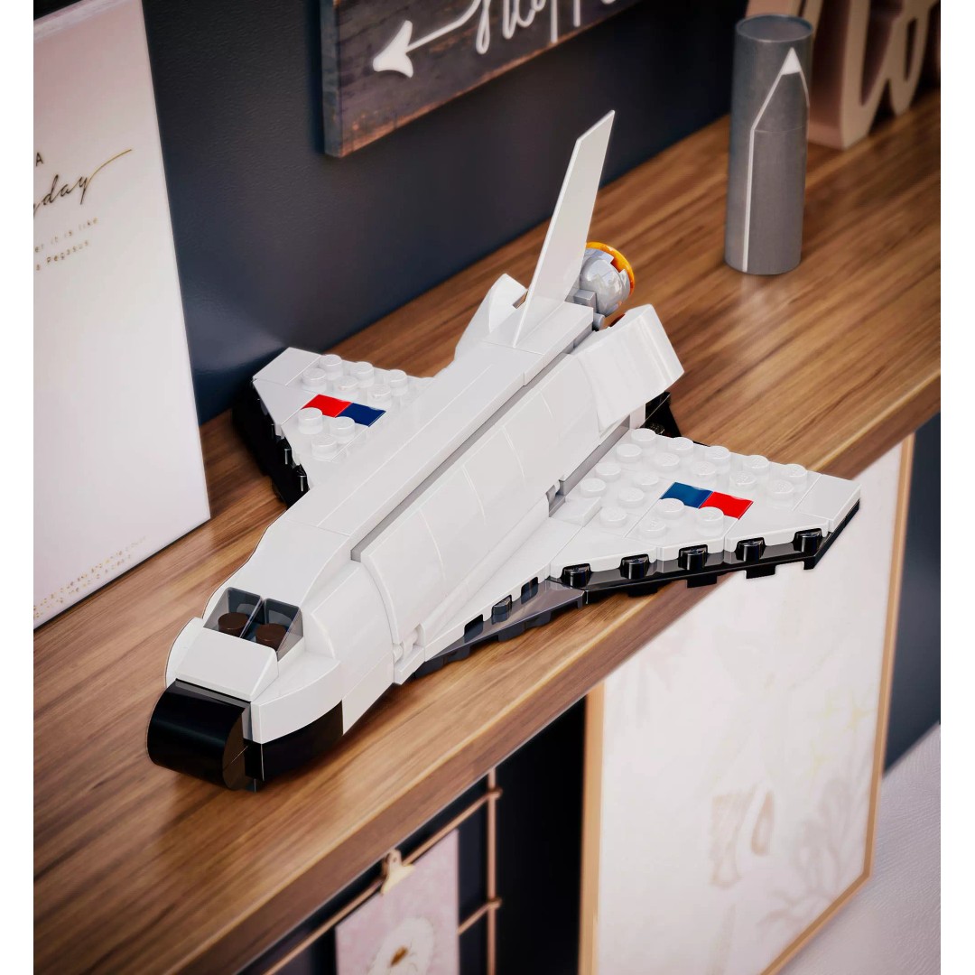 Modular Space Shuttle 3D Model – Low Poly Game Asset, FBX - View 3