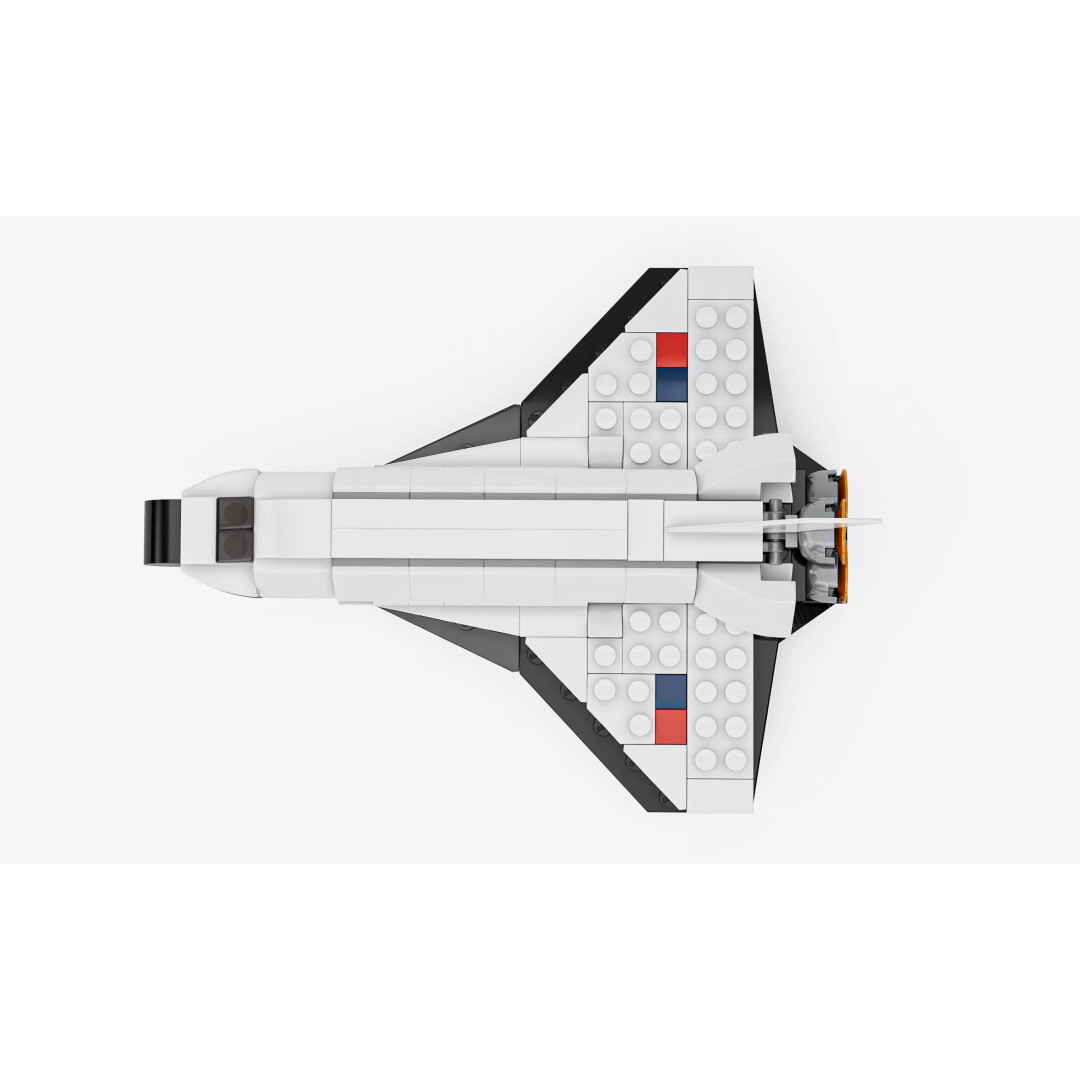 Modular Space Shuttle 3D Model – Low Poly Game Asset, FBX - View 8