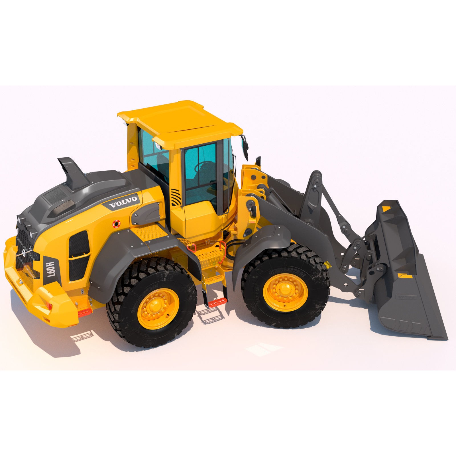 Volvo L60H Wheel Loader - High-Detail 3D Model - View 10