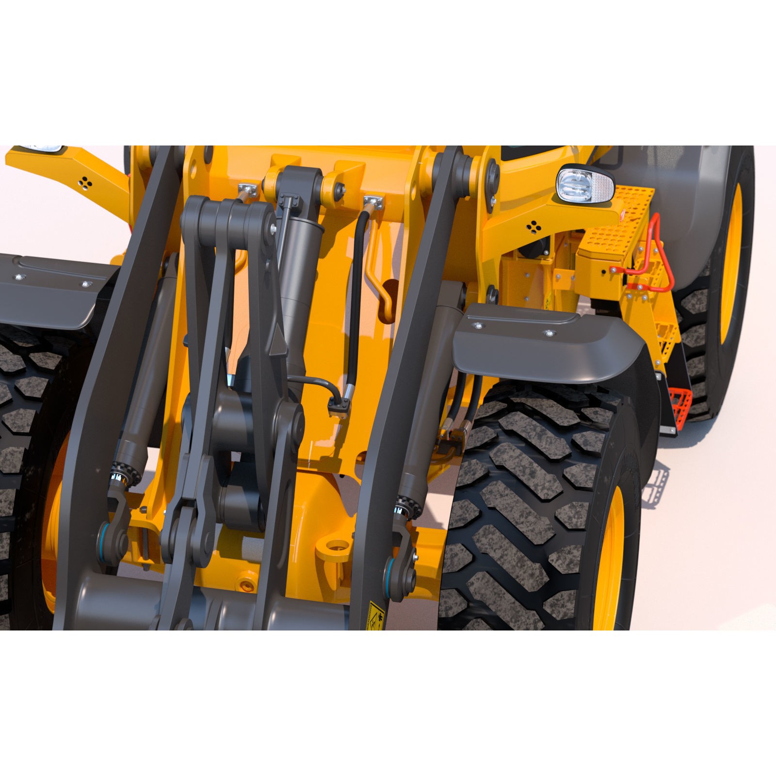 Volvo L60H Wheel Loader - High-Detail 3D Model - View 12