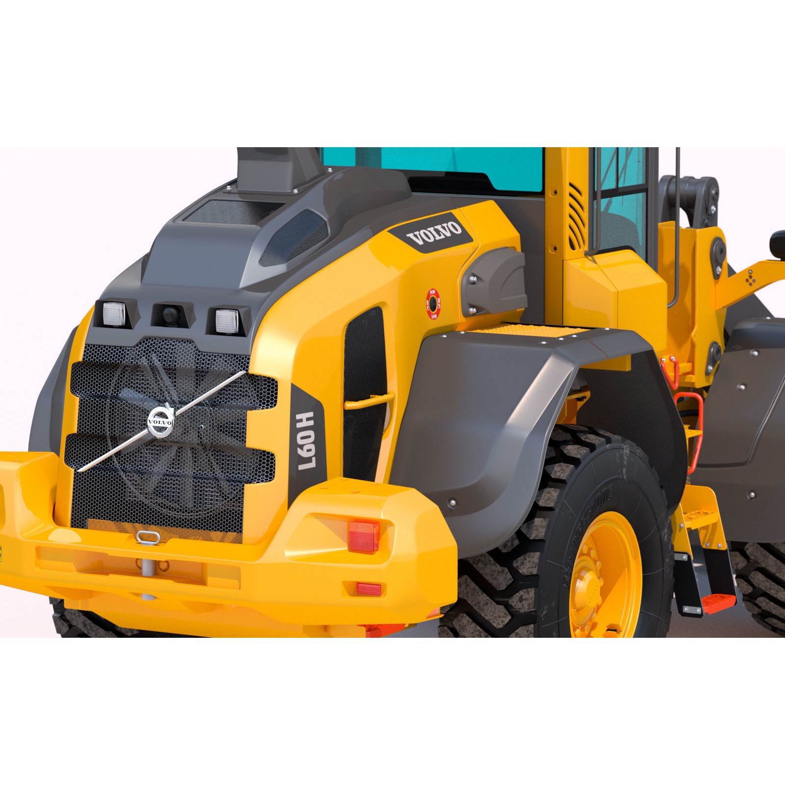 Volvo L60H Wheel Loader - High-Detail 3D Model - View 15
