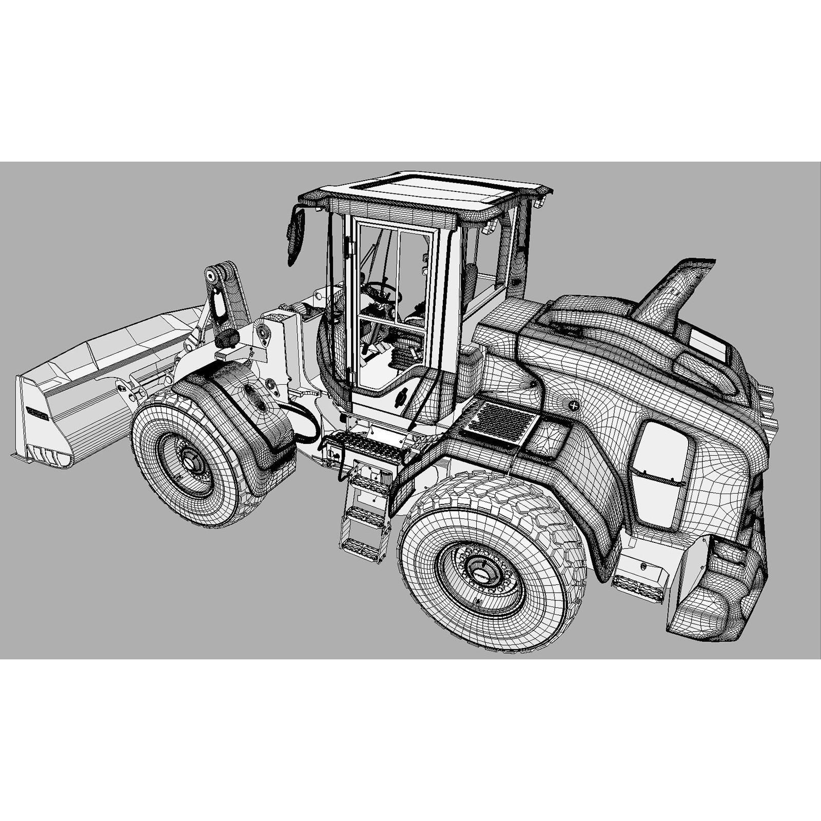 Volvo L60H Wheel Loader - High-Detail 3D Model - View 18
