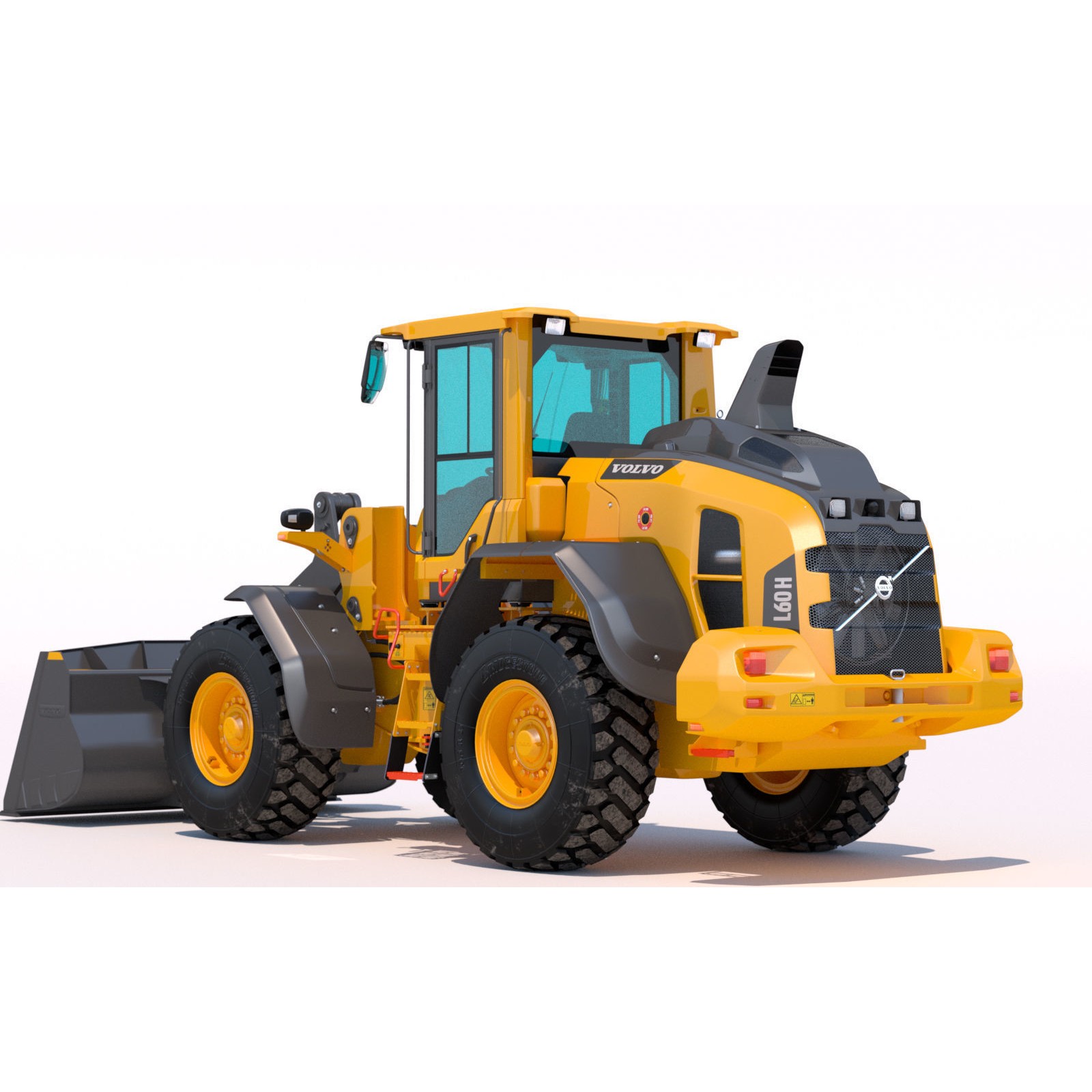 Volvo L60H Wheel Loader - High-Detail 3D Model - View 4