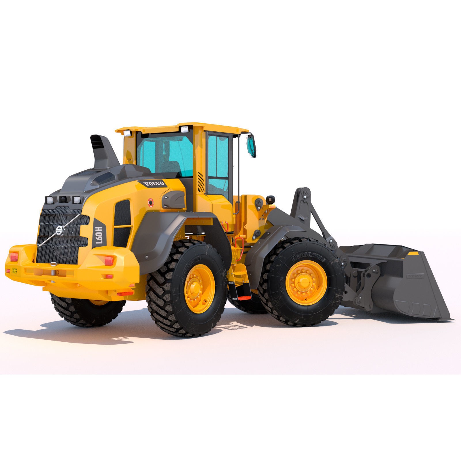 Volvo L60H Wheel Loader - High-Detail 3D Model - View 5
