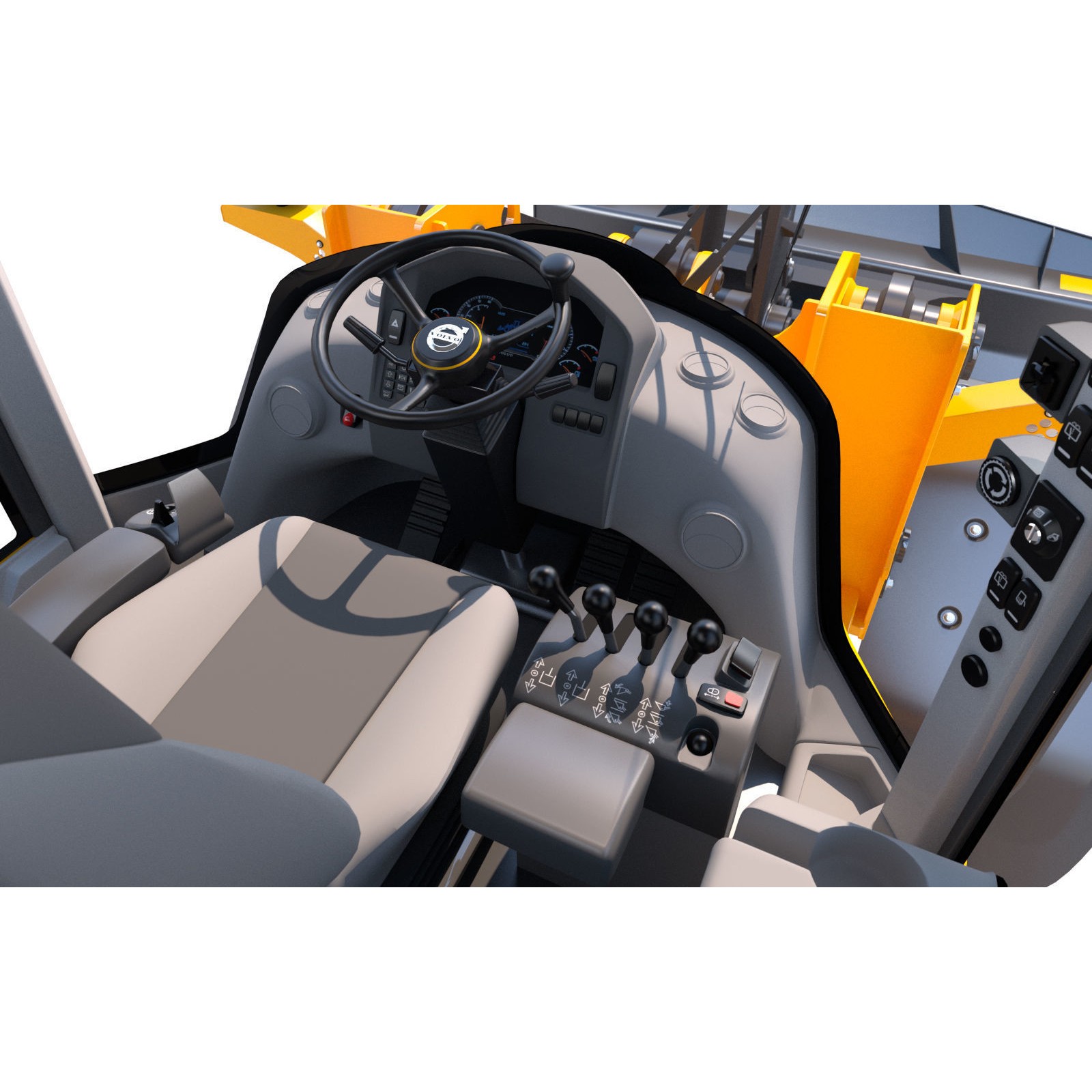 Volvo L60H Wheel Loader - High-Detail 3D Model - View 6