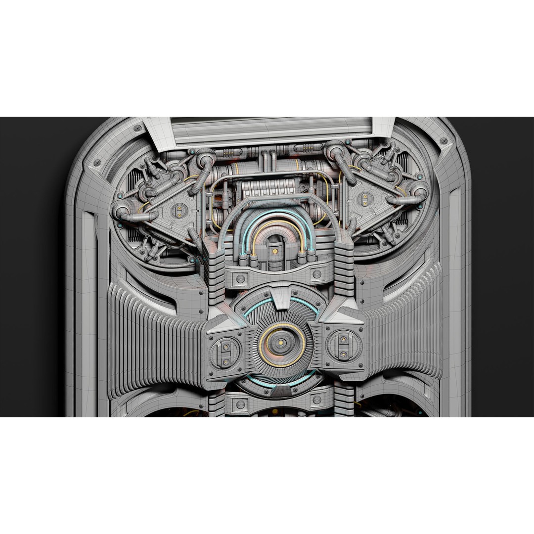 Sci-Fi Kitbash Mega Elements 4 3D Model – High Poly Subdivision Ready, FBX/OBJ - View 23