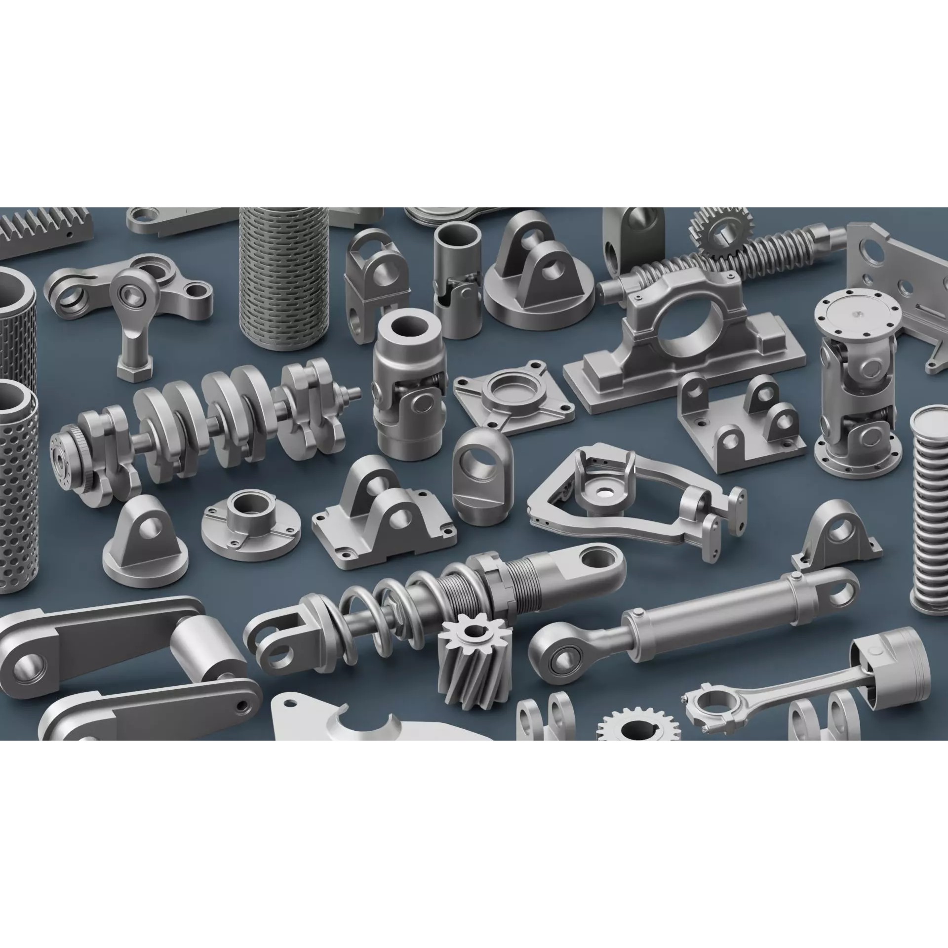 Hard Surface Mechanical Kitbash - Low-Poly 3D Model - View 2