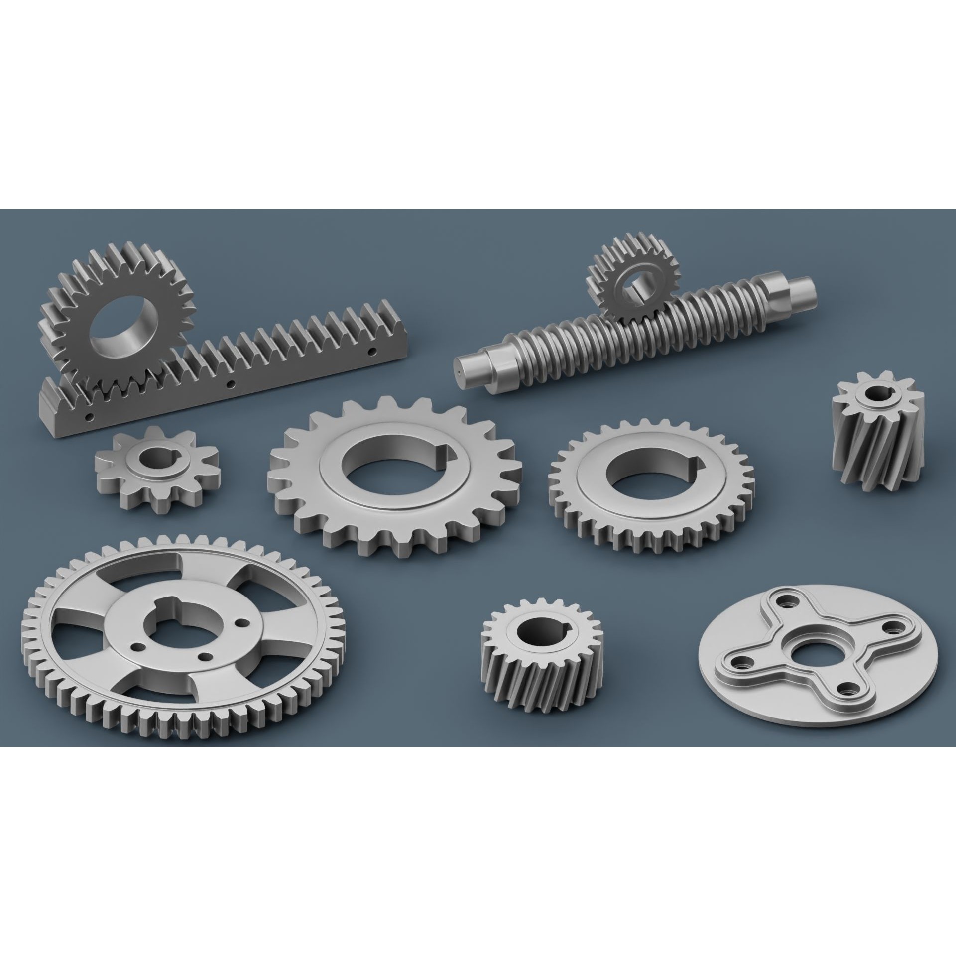 Hard Surface Mechanical Kitbash - Low-Poly 3D Model - View 7