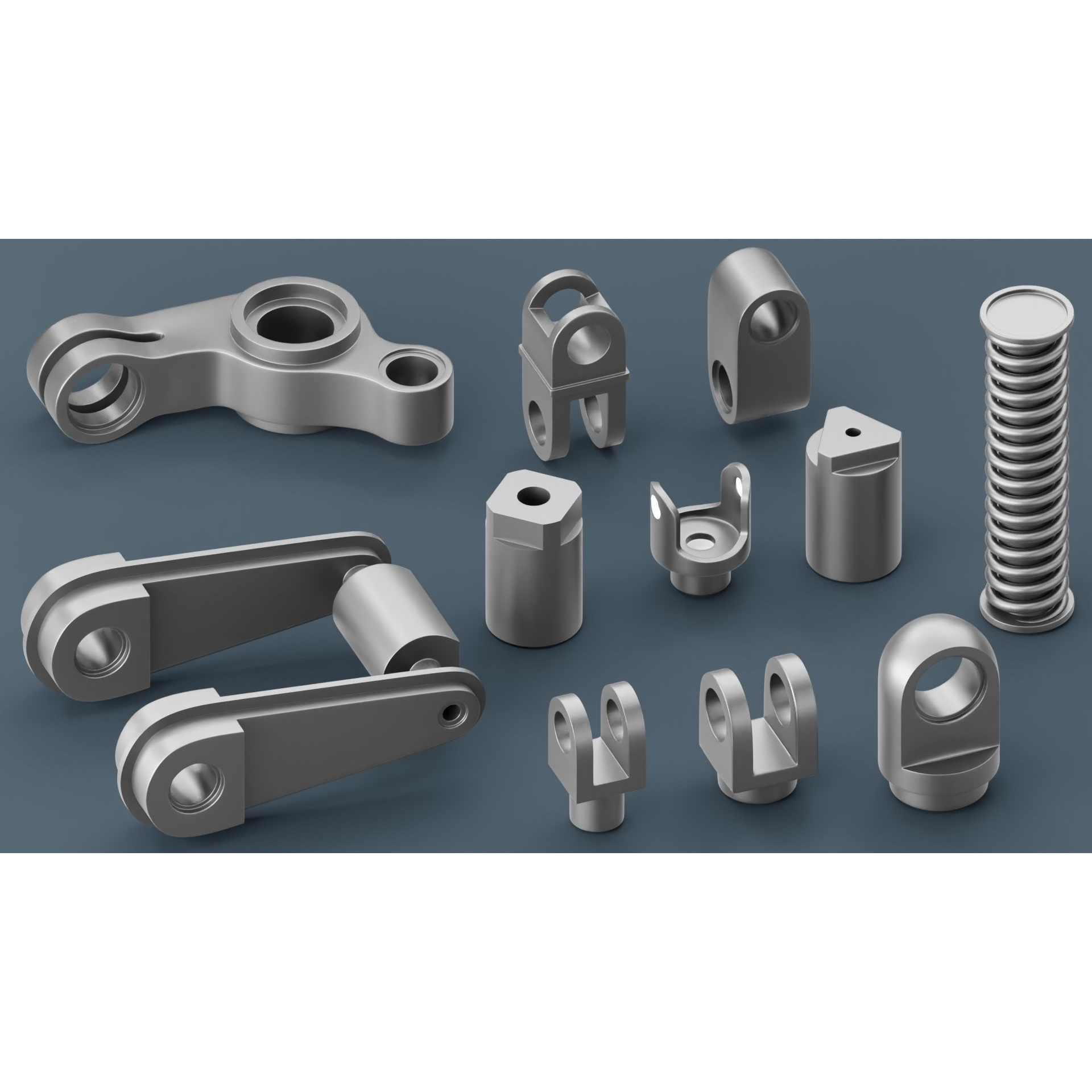 Hard Surface Mechanical Kitbash - Low-Poly 3D Model - View 8