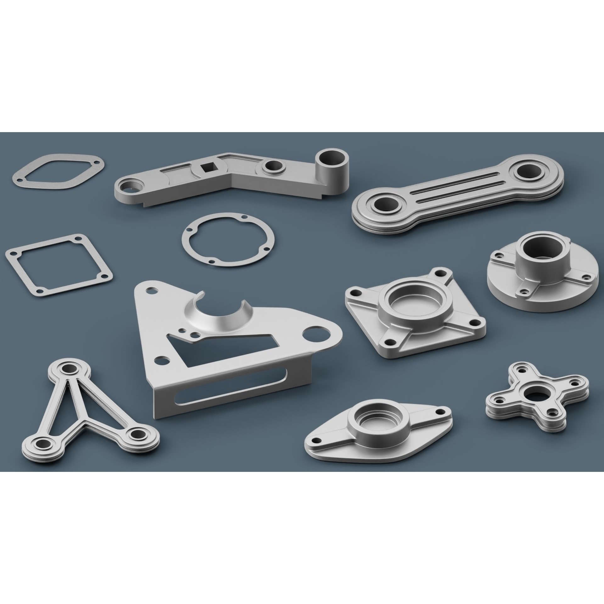 Hard Surface Mechanical Kitbash - Low-Poly 3D Model - View 9