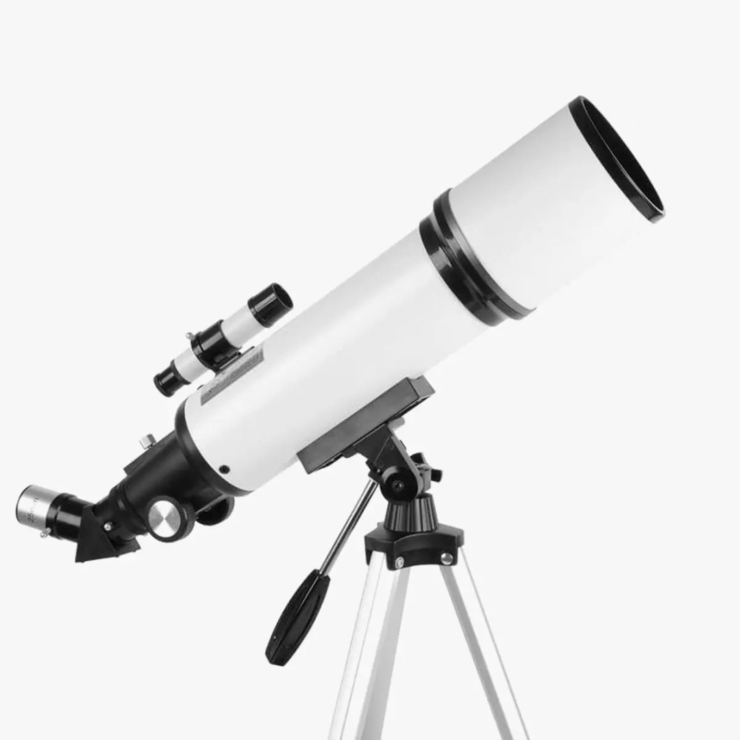 80mm Aperture 600mm AZ Mount Refractor Telescope 3D Model – Low Poly PBR Game Asset, FBX, OBJ - View 2