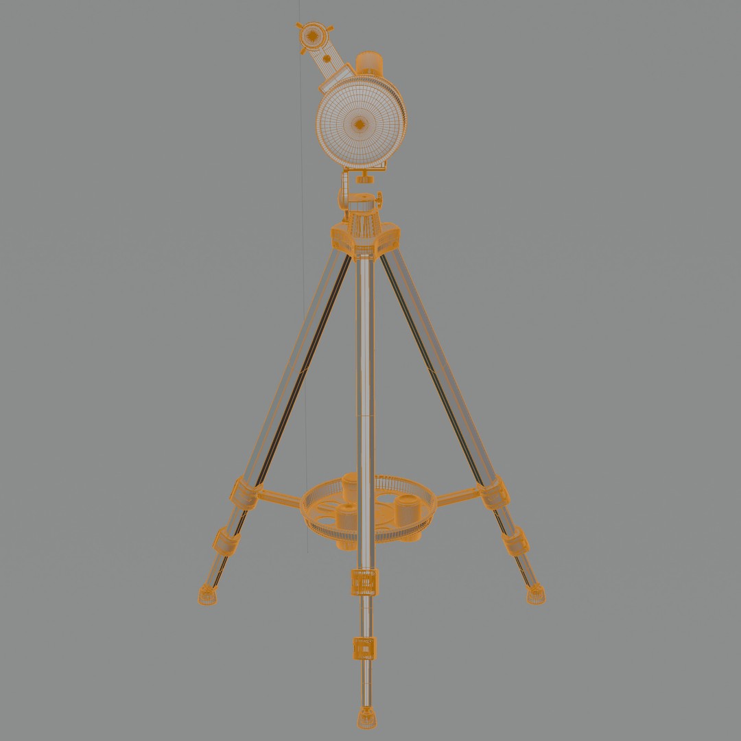 80mm Aperture 600mm AZ Mount Refractor Telescope 3D Model – Low Poly PBR Game Asset, FBX, OBJ - View 20