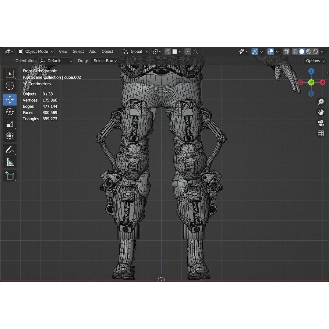 Astro Ranger 3D Model – Low Poly Sci-Fi Space Suit, FBX - View 22