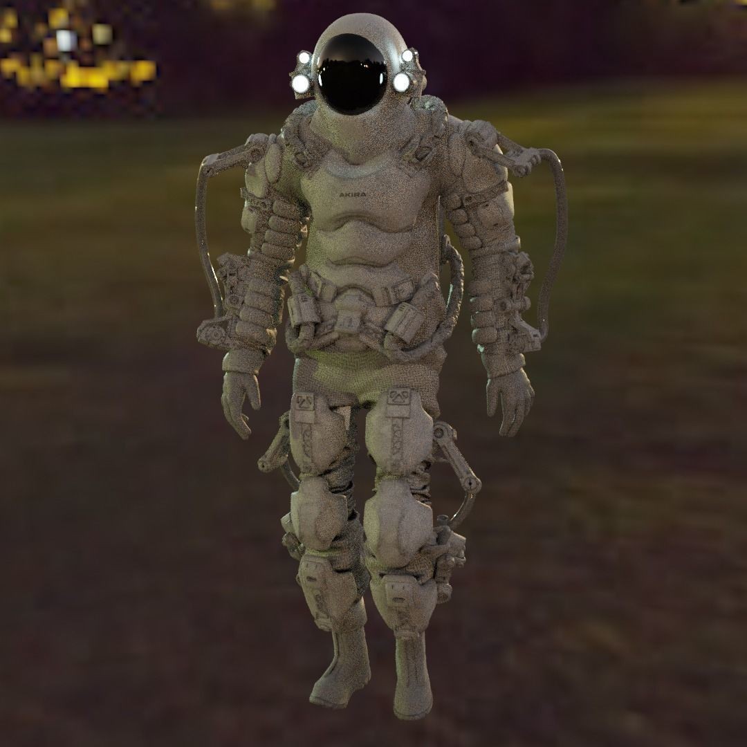 Astro Ranger 3D Model – Low Poly Sci-Fi Space Suit, FBX - View 28