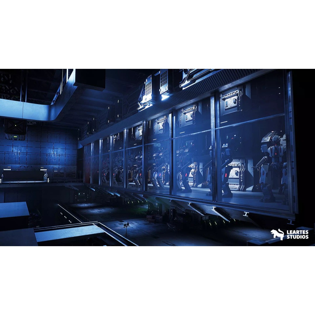 Sci-Fi Robot Factory 3D Model – Low Poly Environment, Game Ready, FBX - View 12
