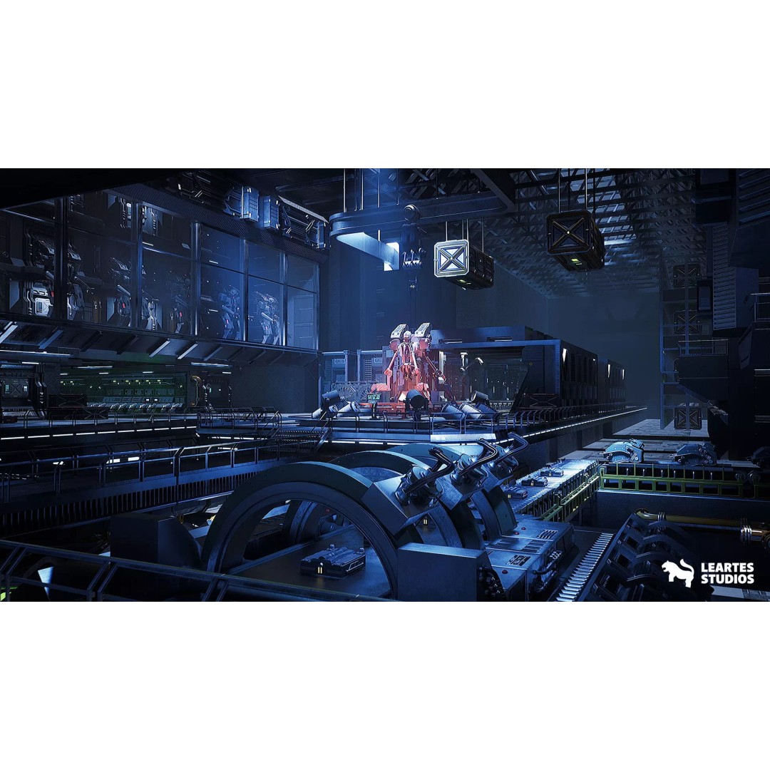 Sci-Fi Robot Factory 3D Model – Low Poly Environment, Game Ready, FBX - View 4