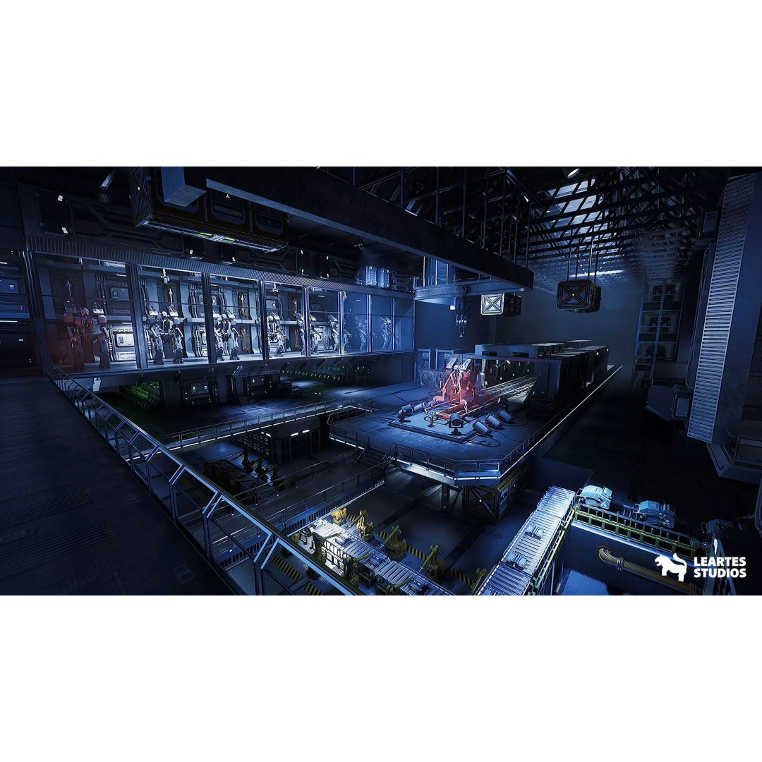 Sci-Fi Robot Factory 3D Model – Low Poly Environment, Game Ready, FBX - View 6