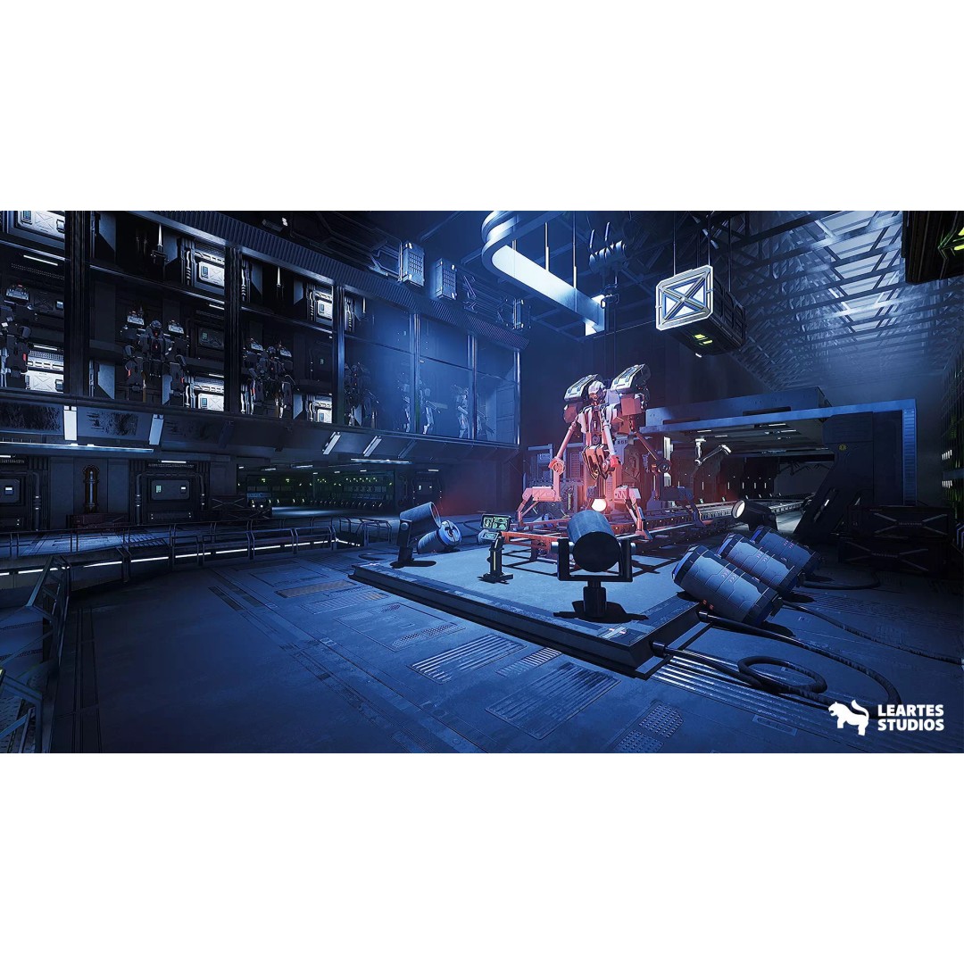 Sci-Fi Robot Factory 3D Model – Low Poly Environment, Game Ready, FBX - View 8