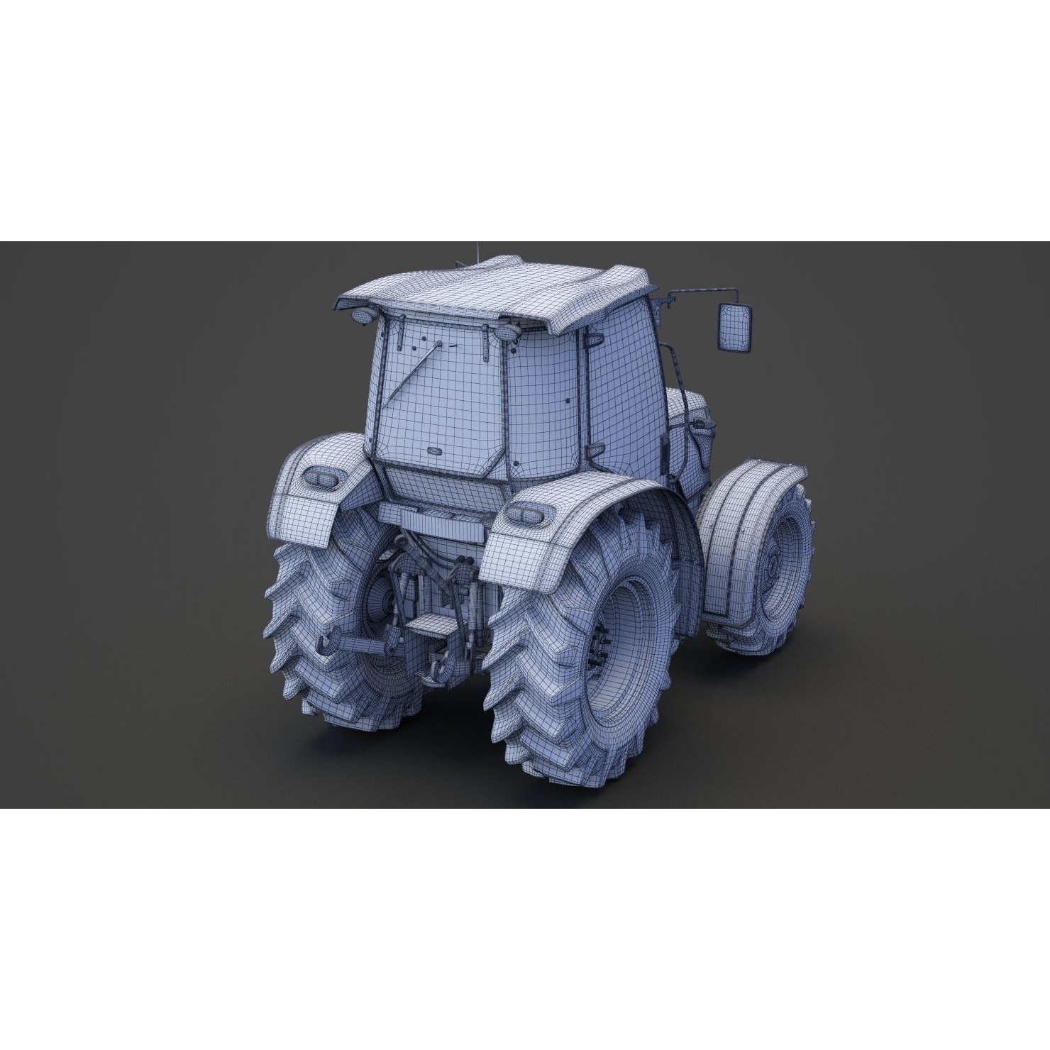 Generic Tractor 01 - Game-Ready 3D Model