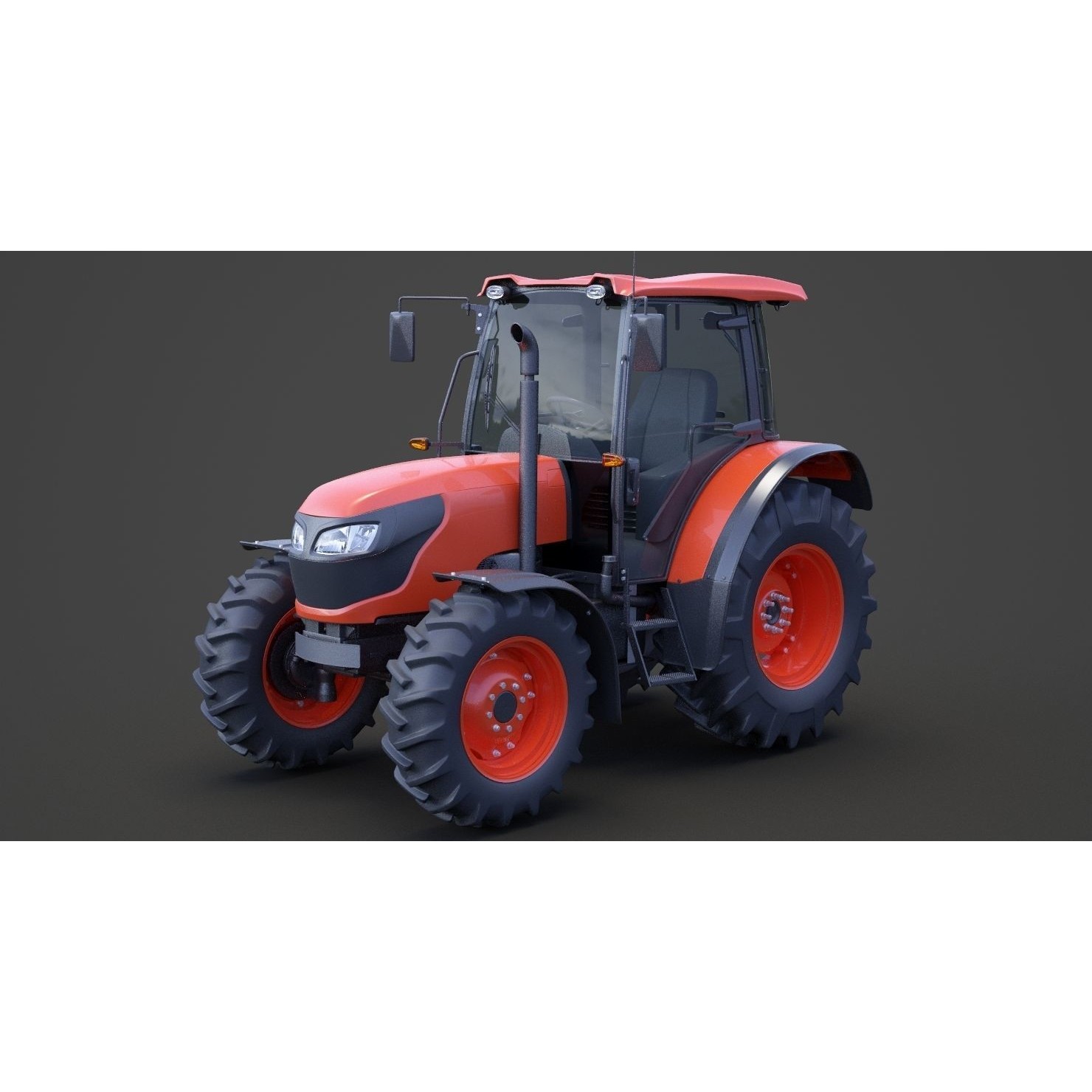 Generic Tractor 01 - Game-Ready 3D Model - View 10