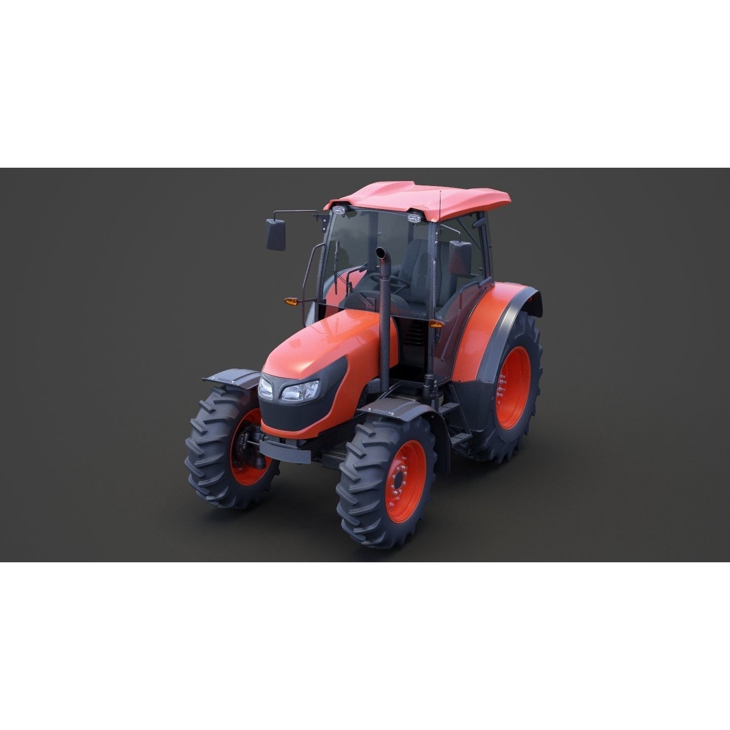 Generic Tractor 01 - Game-Ready 3D Model - View 11