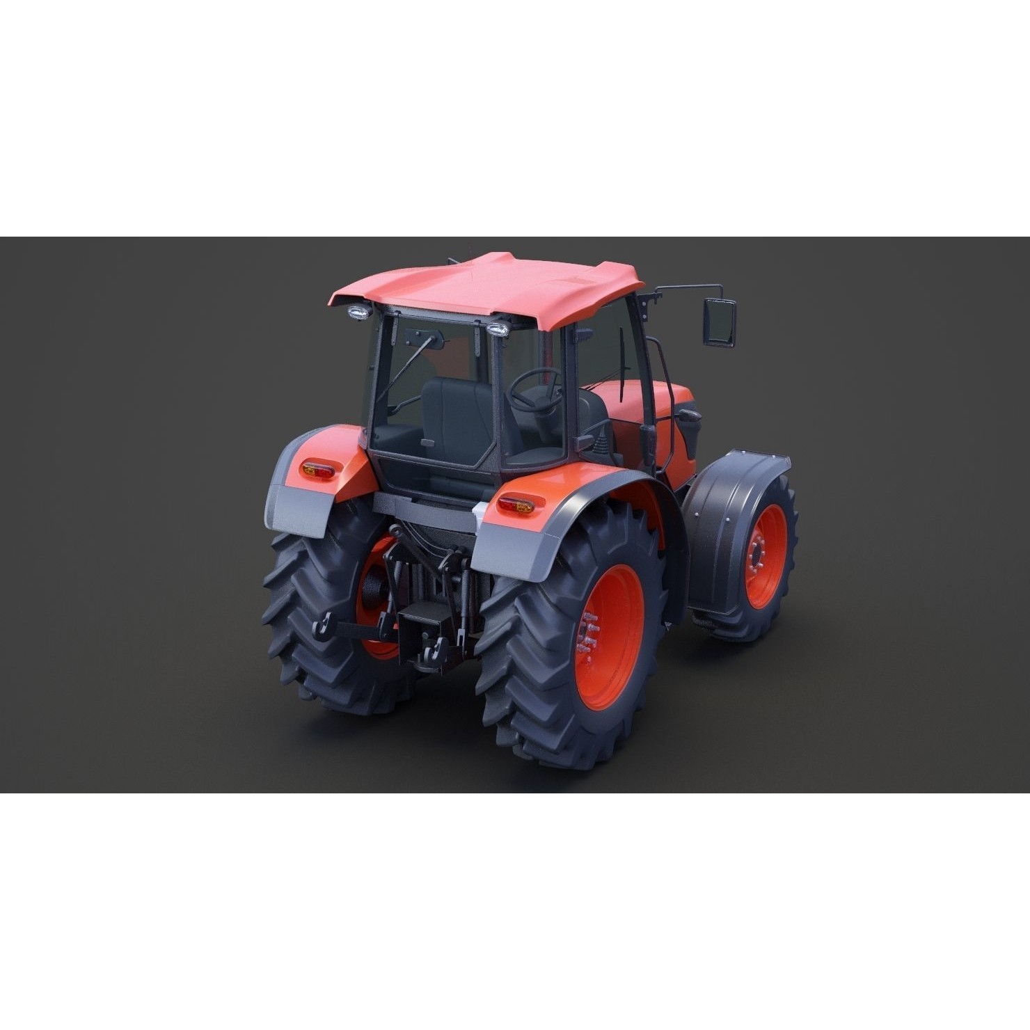 Generic Tractor 01 - Game-Ready 3D Model - View 12