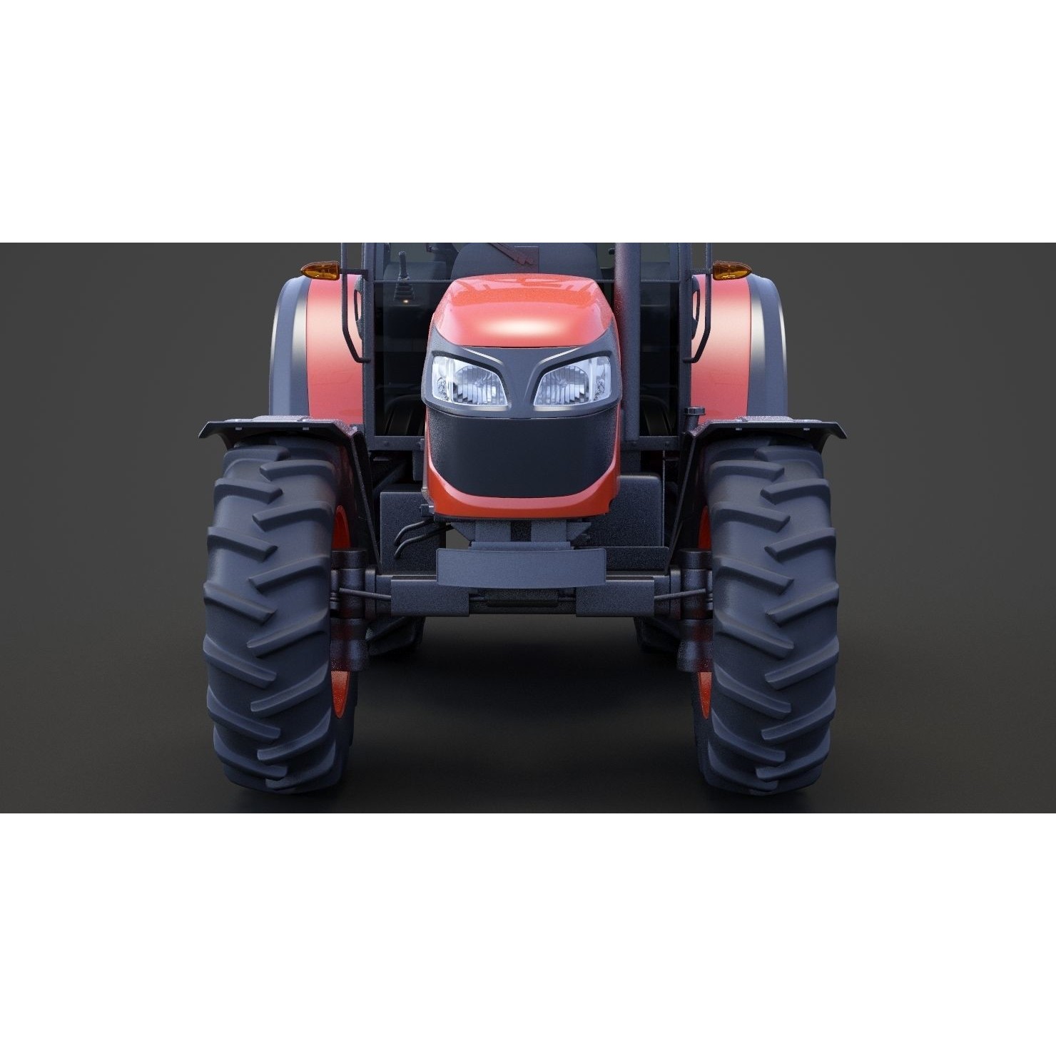 Generic Tractor 01 - Game-Ready 3D Model - View 13