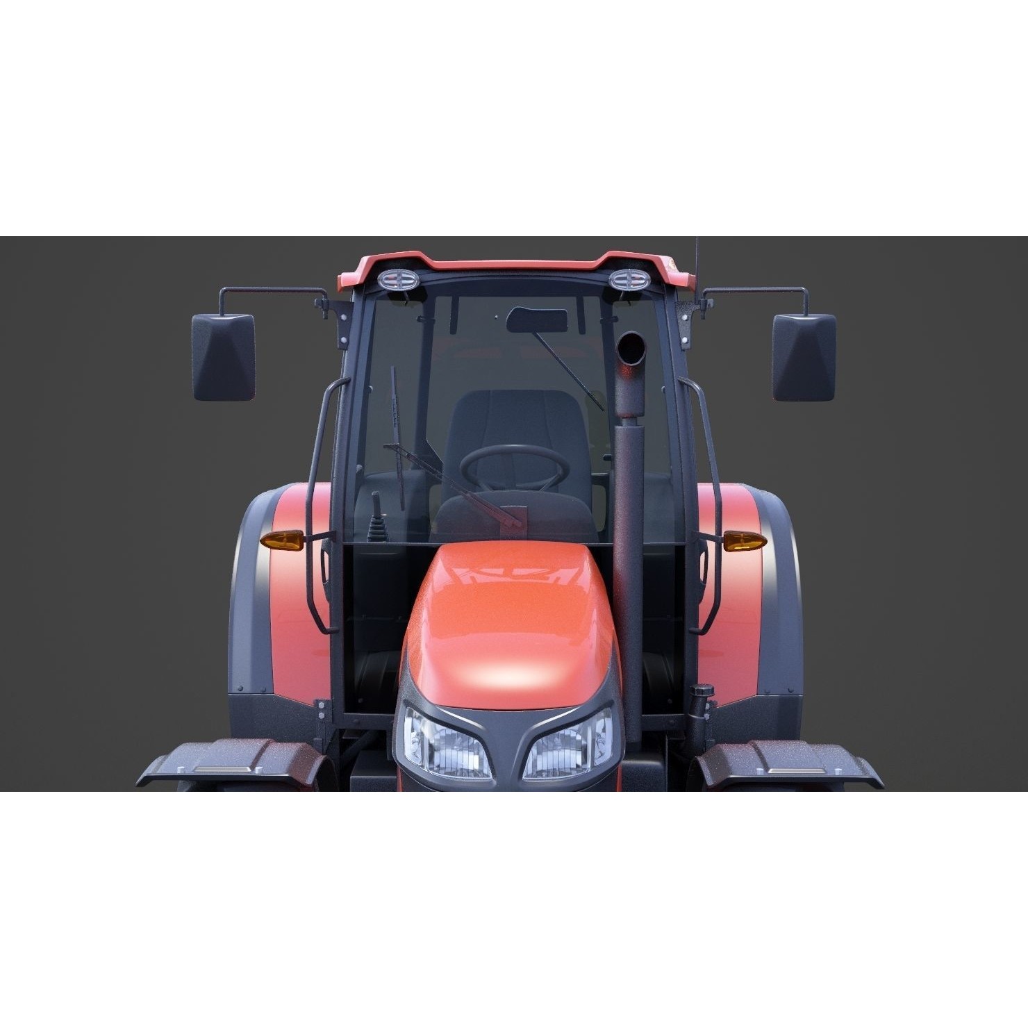 Generic Tractor 01 - Game-Ready 3D Model - View 14