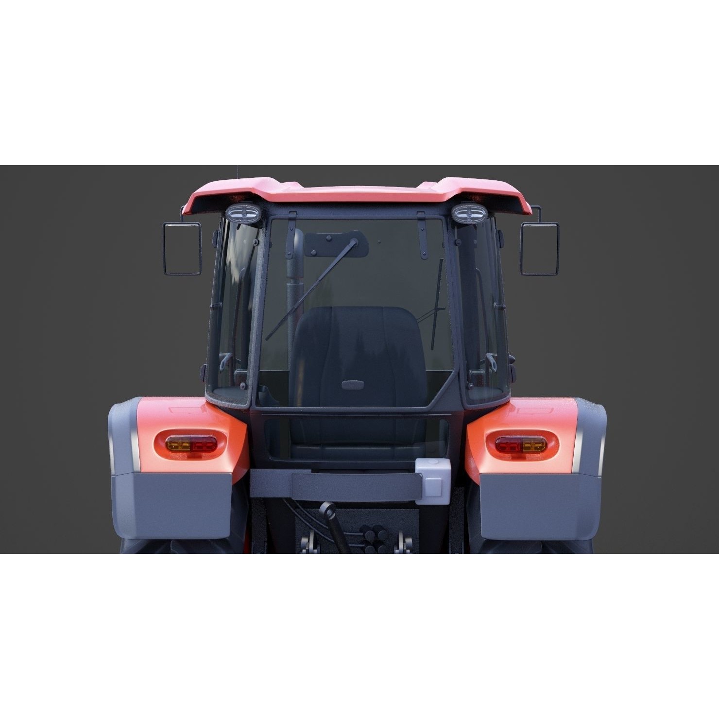 Generic Tractor 01 - Game-Ready 3D Model - View 15