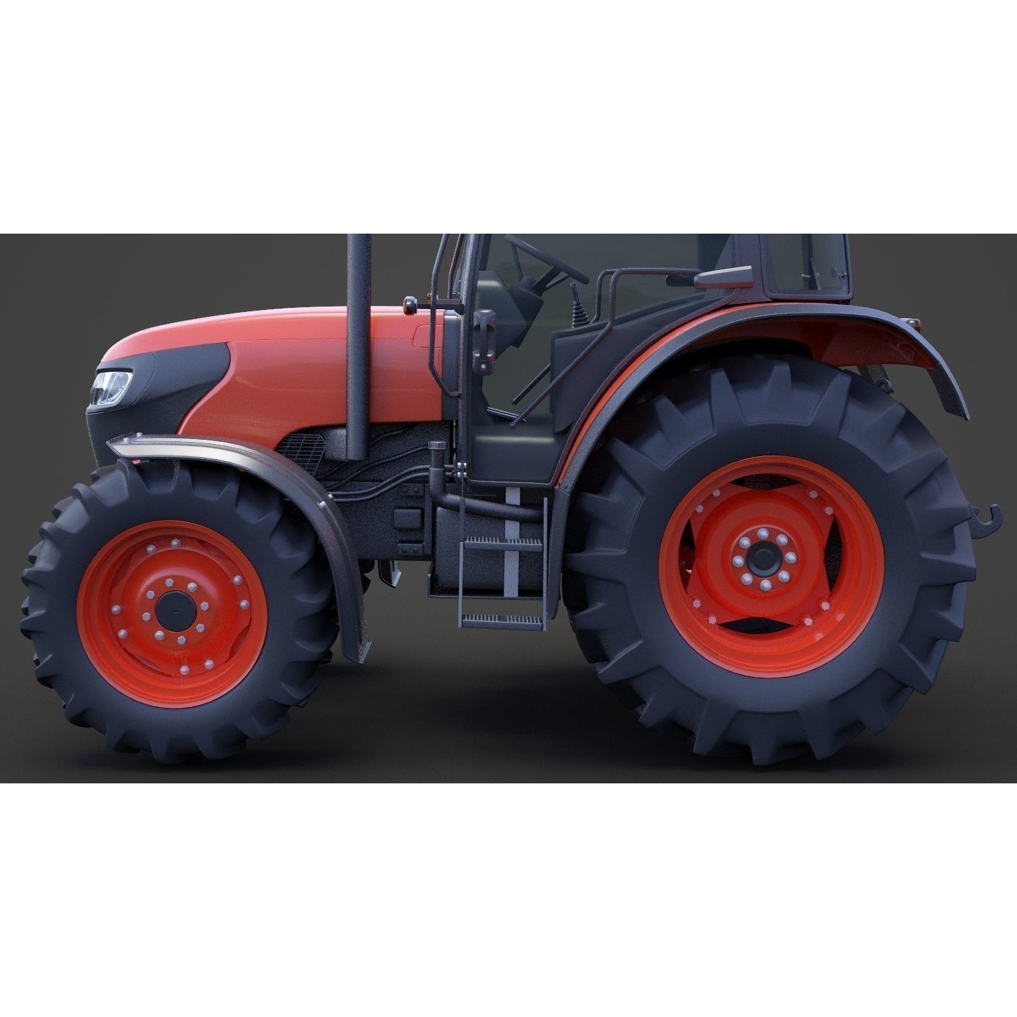 Generic Tractor 01 - Game-Ready 3D Model - View 17