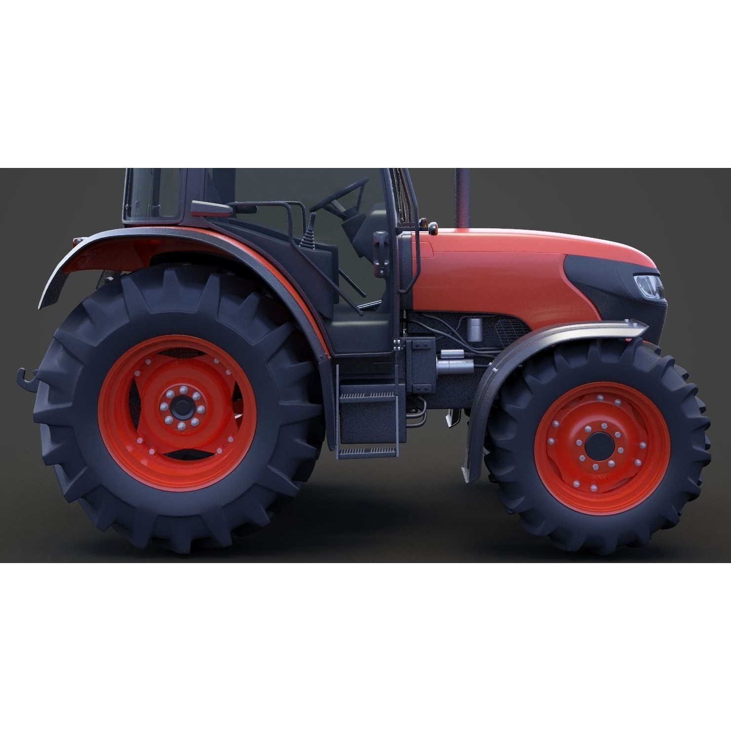 Generic Tractor 01 - Game-Ready 3D Model - View 19