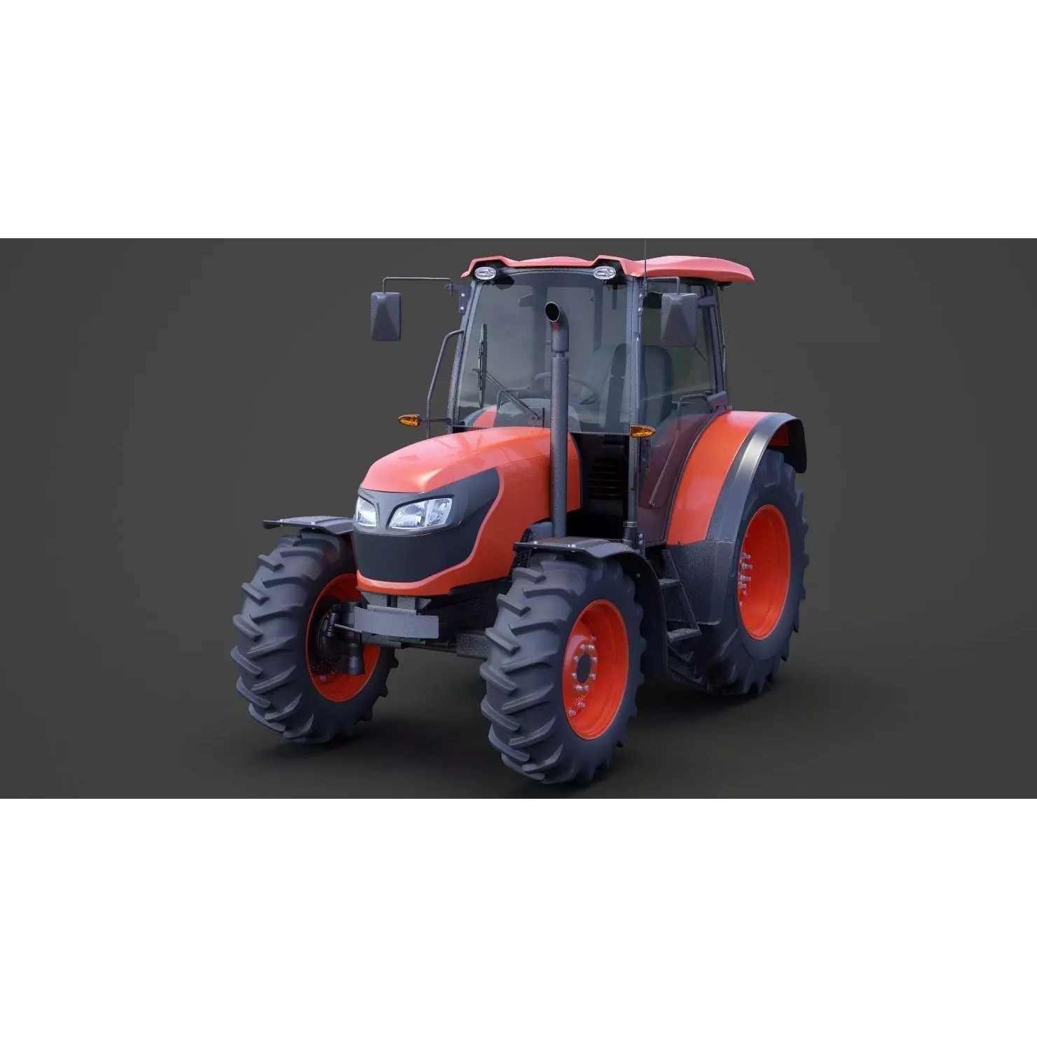 Generic Tractor 01 - Game-Ready 3D Model - View 2