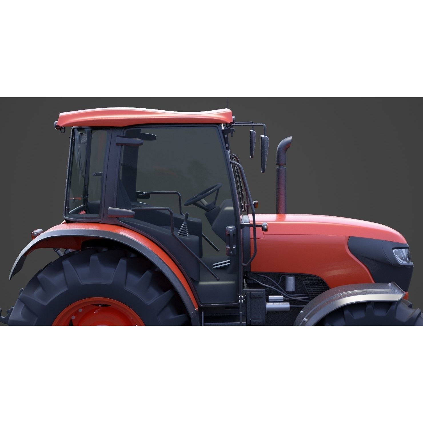 Generic Tractor 01 - Game-Ready 3D Model - View 20
