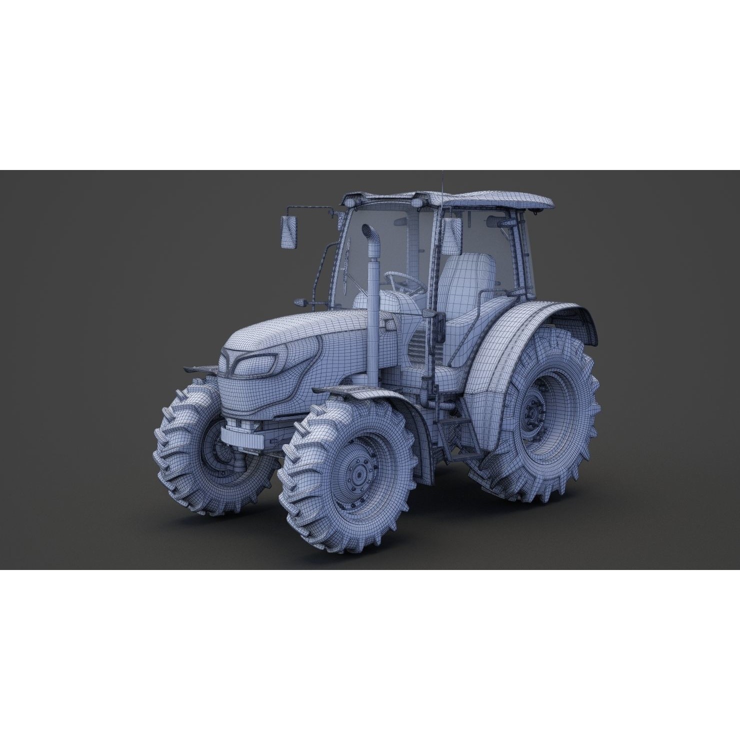 Generic Tractor 01 - Game-Ready 3D Model - View 21
