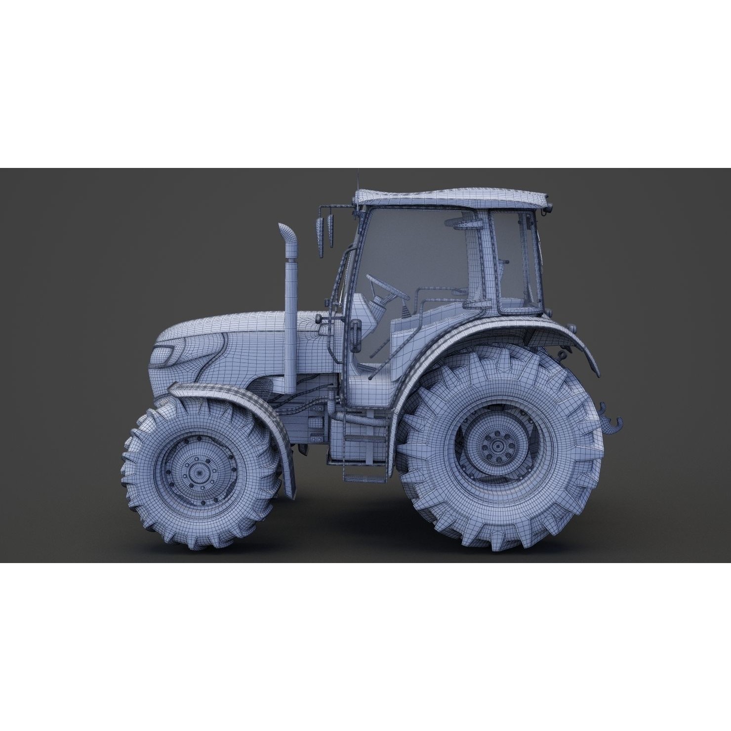 Generic Tractor 01 - Game-Ready 3D Model - View 25