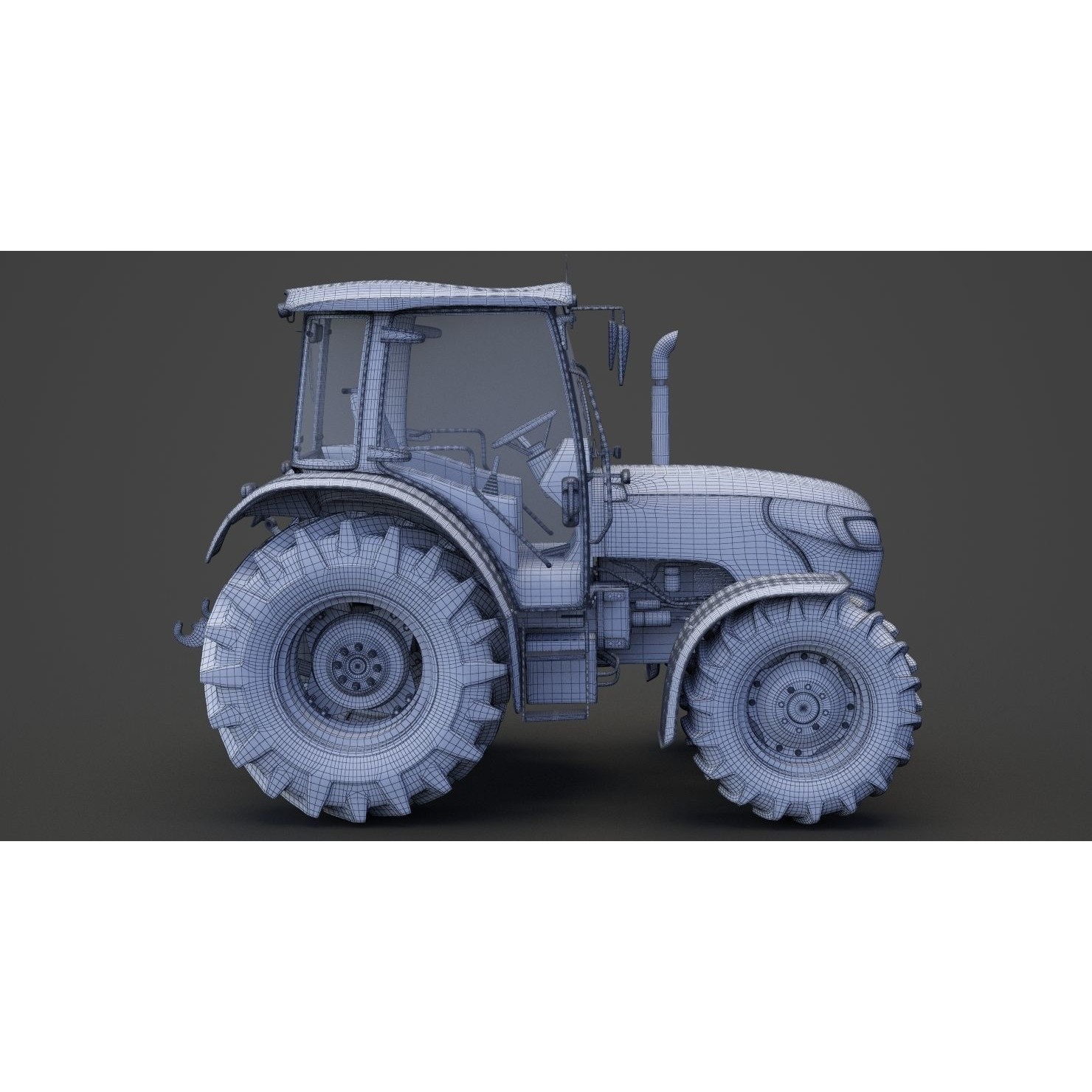 Generic Tractor 01 - Game-Ready 3D Model - View 26