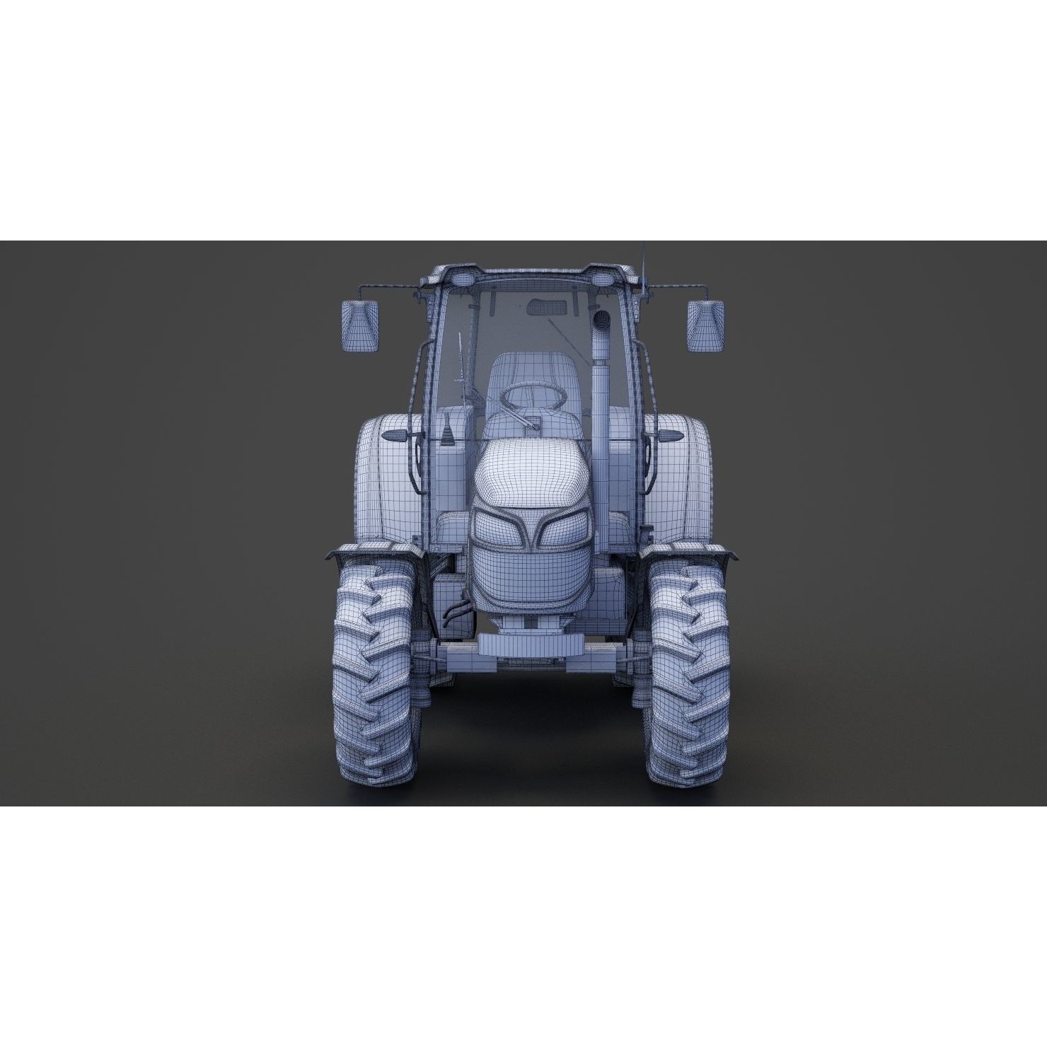 Generic Tractor 01 - Game-Ready 3D Model - View 27