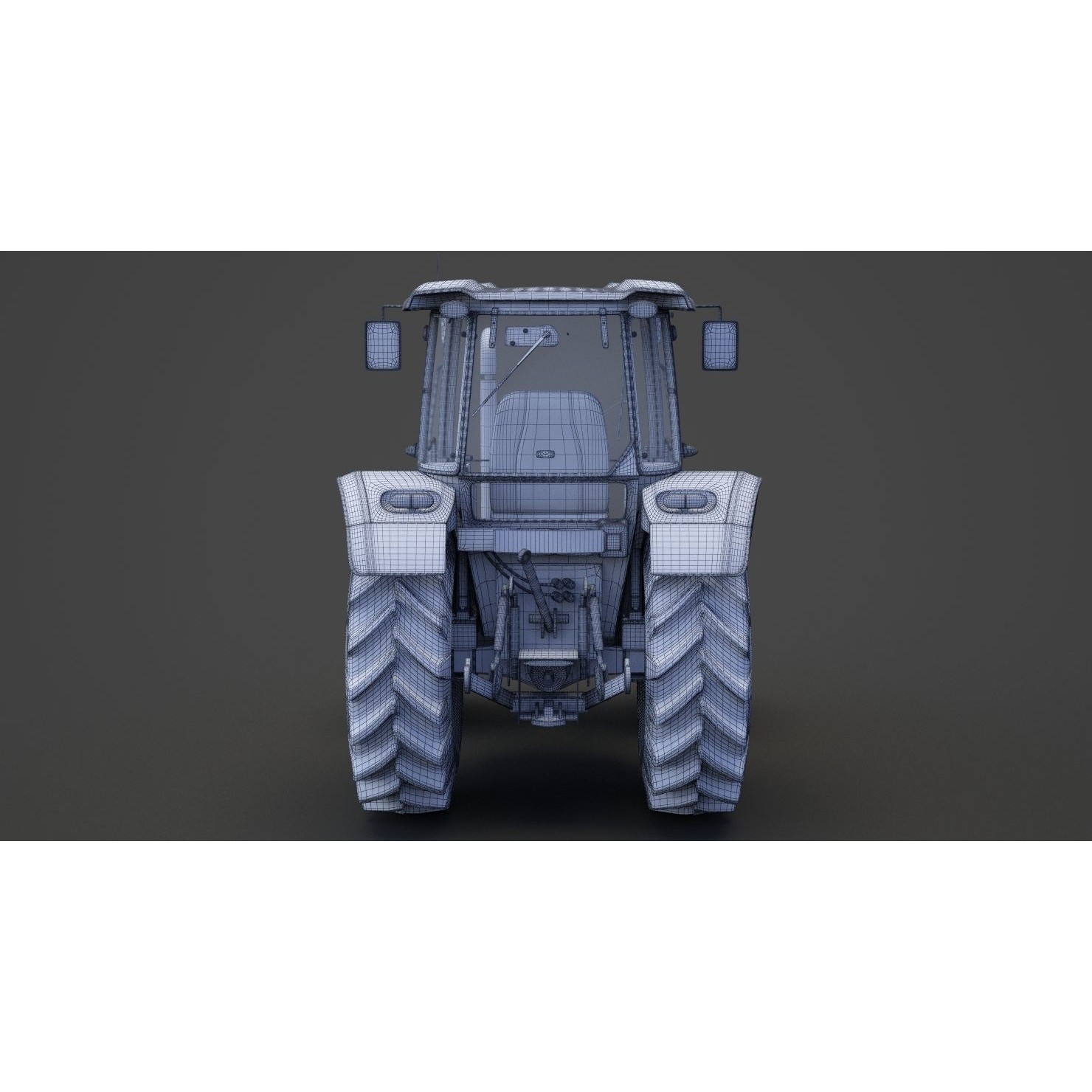 Generic Tractor 01 - Game-Ready 3D Model - View 28