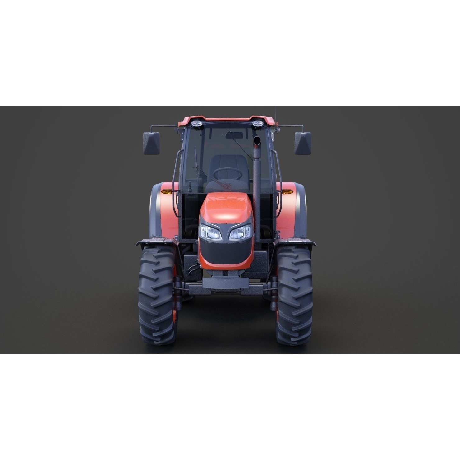 Generic Tractor 01 - Game-Ready 3D Model - View 3