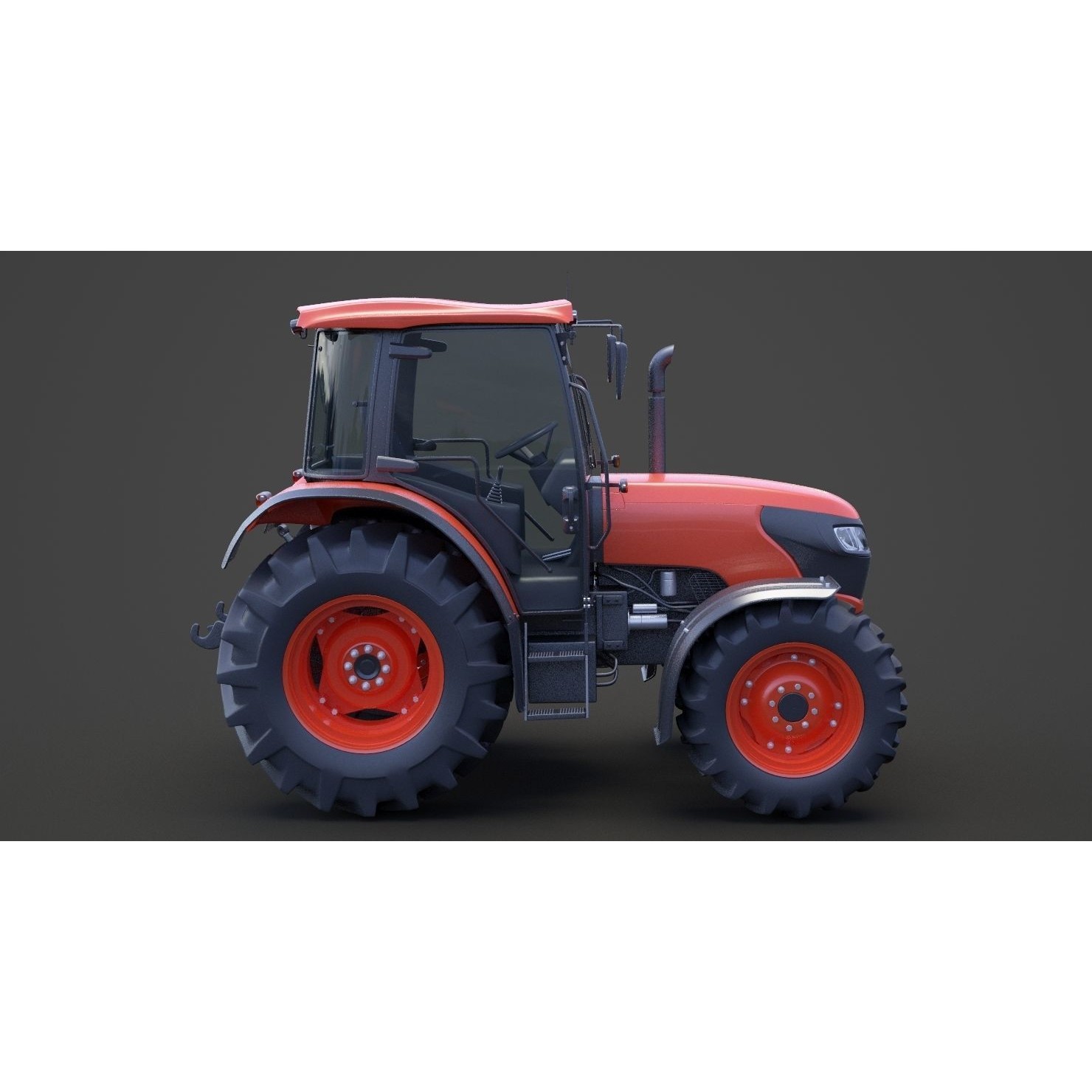 Generic Tractor 01 - Game-Ready 3D Model - View 5