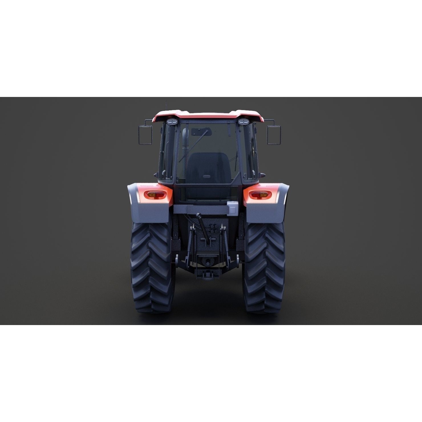 Generic Tractor 01 - Game-Ready 3D Model - View 7