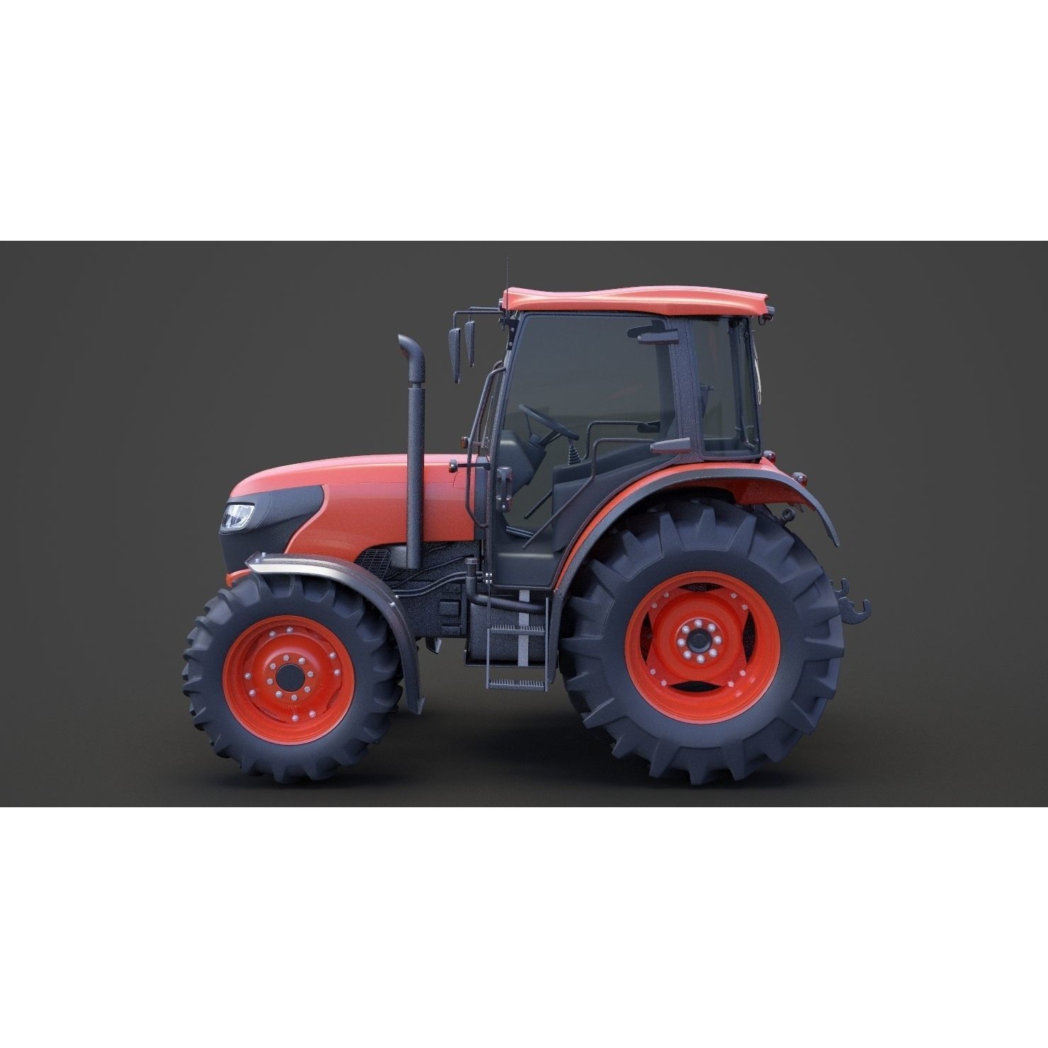 Generic Tractor 01 - Game-Ready 3D Model - View 9