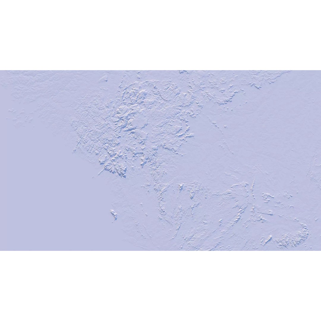 Guinea Map 3D Model – Realistic Satellite Terrain, 18K Textures - View 19