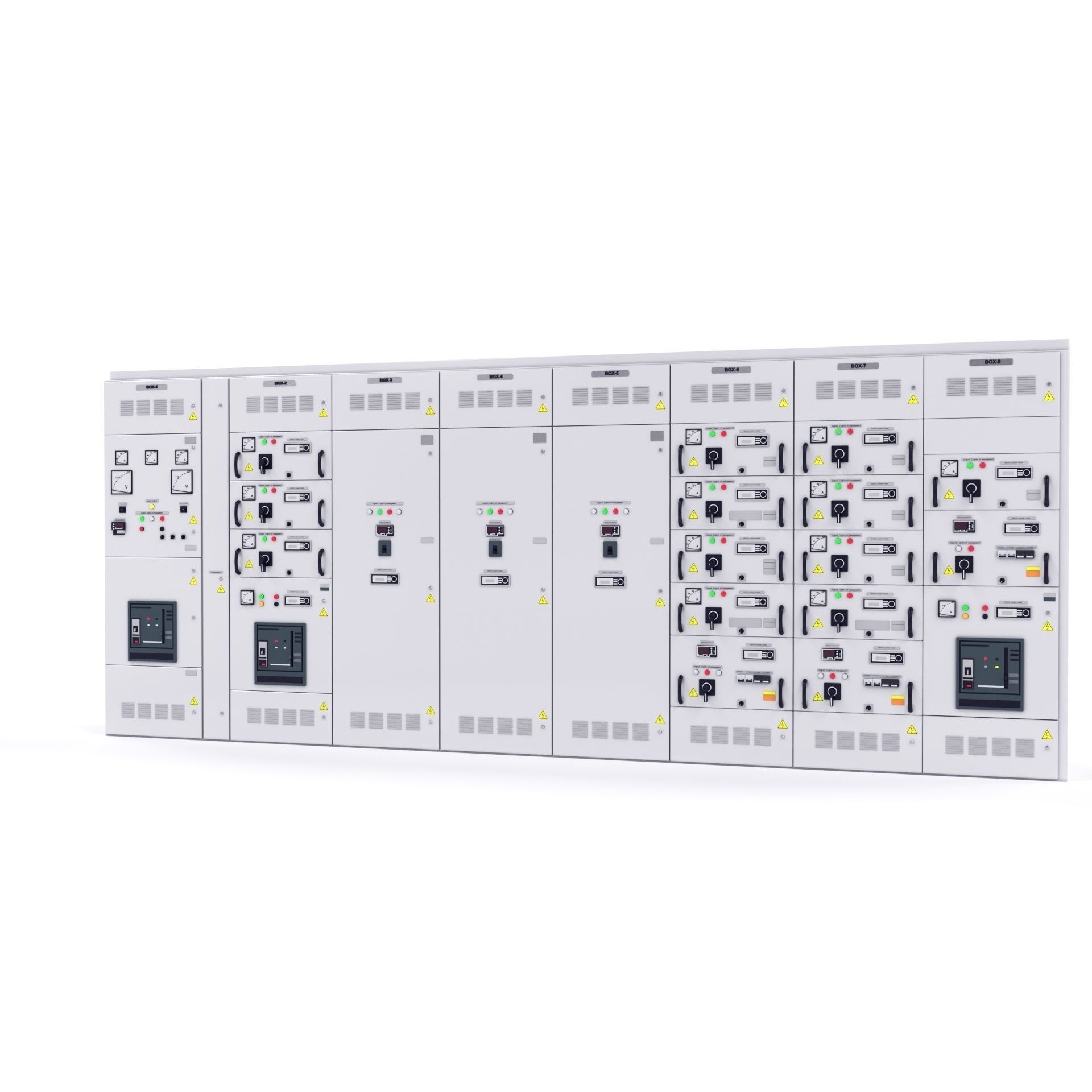 Complete Transformer Substations - Industrial 3D Model - View 3