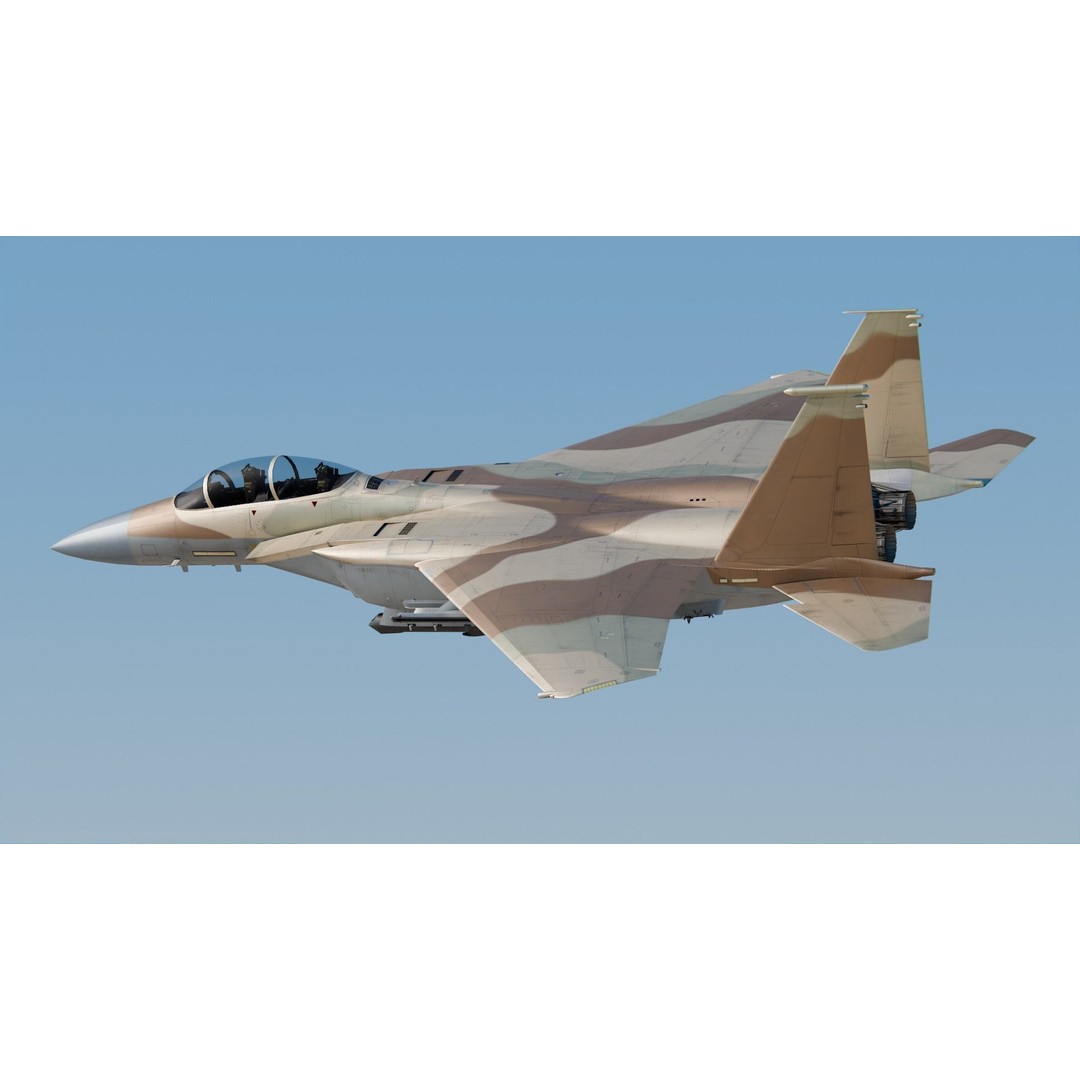 McDonnell Douglas F-15E Strike Eagle 3D Model – High Poly Game Asset, PBR Textures