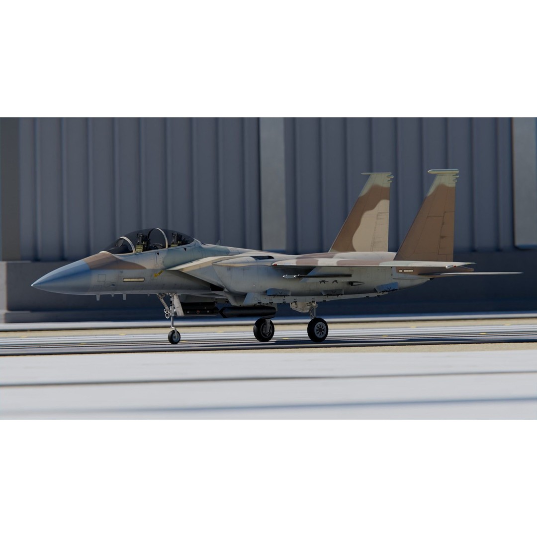 McDonnell Douglas F-15E Strike Eagle 3D Model – High Poly Game Asset, PBR Textures - View 3