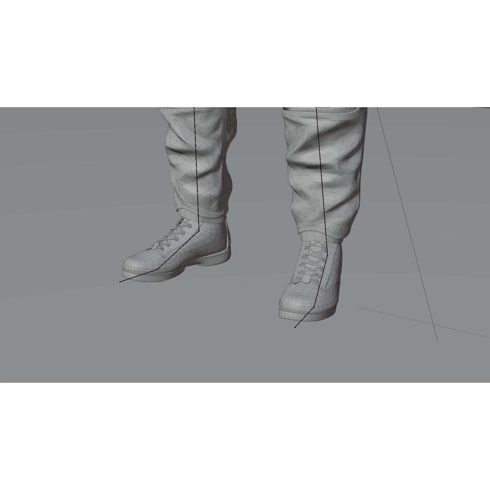 Fighter Pilot Suit - Low-Poly Game-Ready 3D Model - View 34