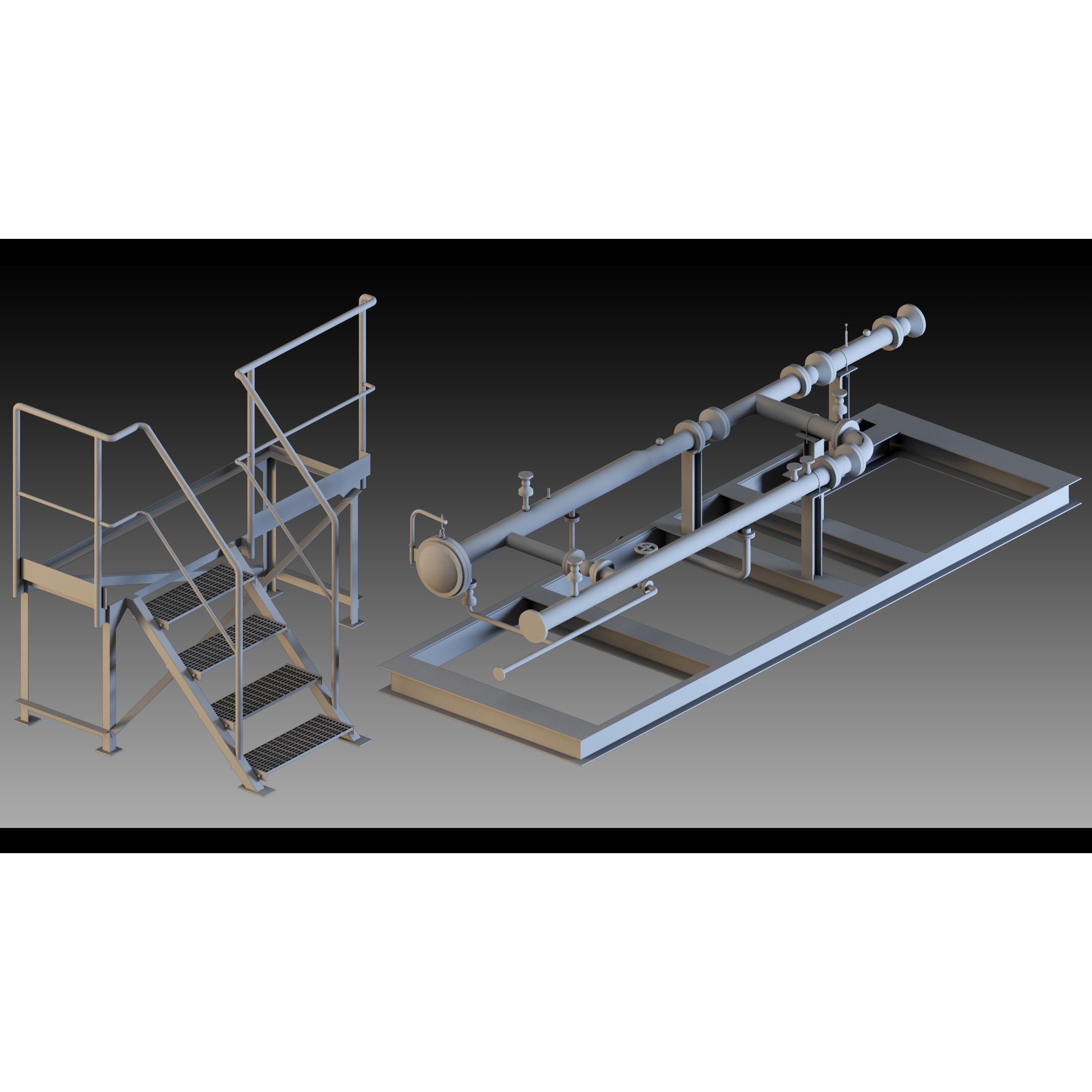 Factory Props and Details - High Detail 3D Model - View 13