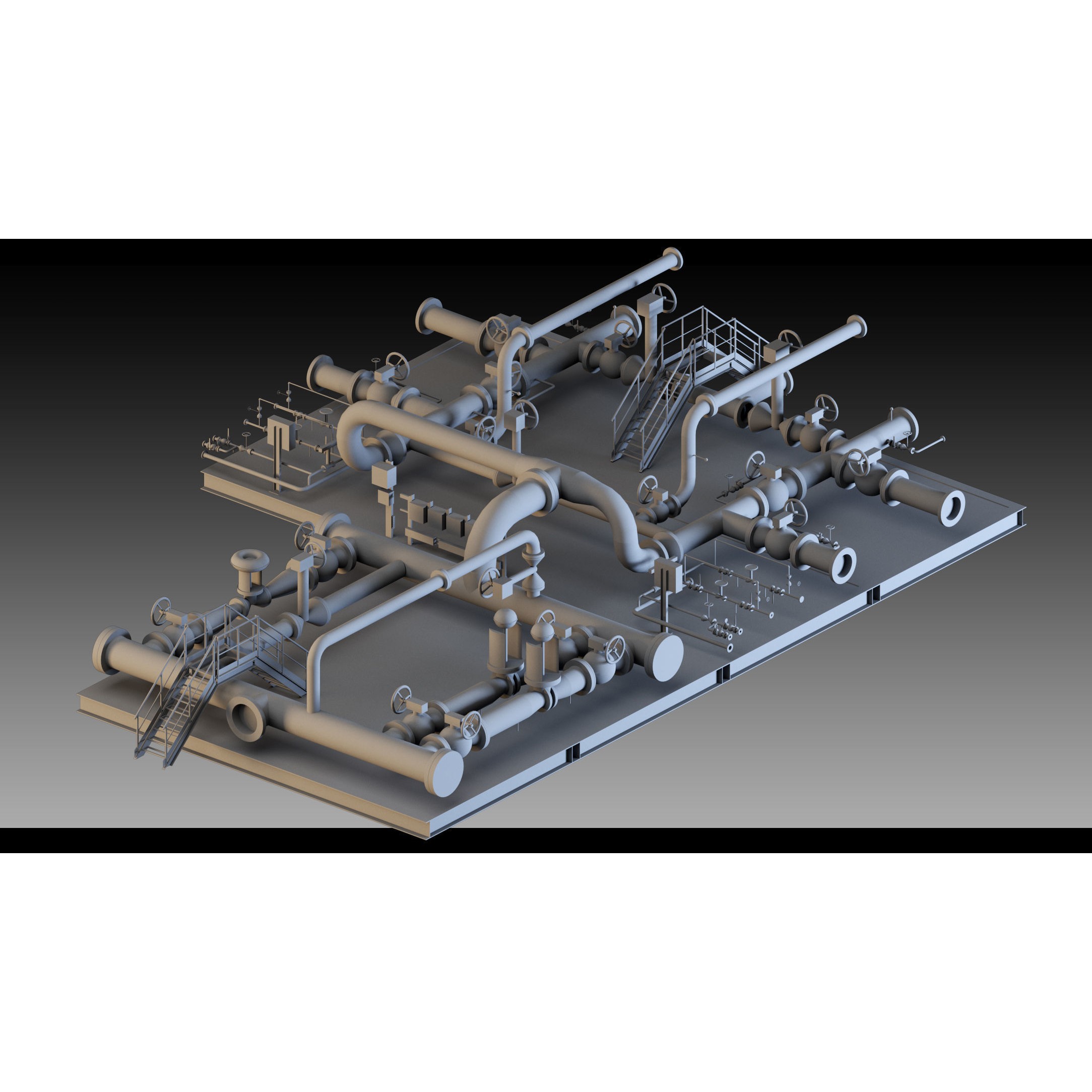 Factory Props and Details - High Detail 3D Model - View 4